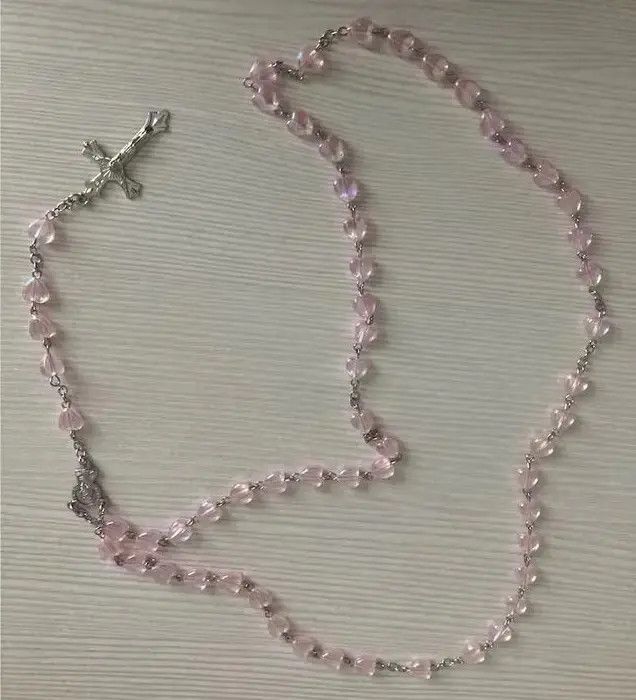 Jewelry × Other Saint Benedict Rosary Necklace Chain Catholic Church Jesus Size ONE SIZE - 2 Thumbnail