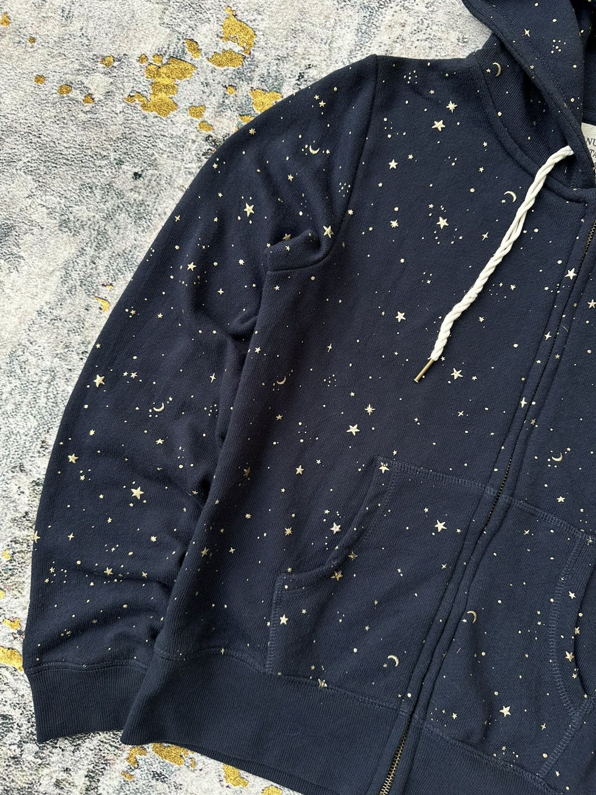 20471120 MOON AND STARS GLITTER ZIP HOODIE IFSIXWASNINE LGB STYLE Size S / US 4 / IT 40 - 4 Thumbnail