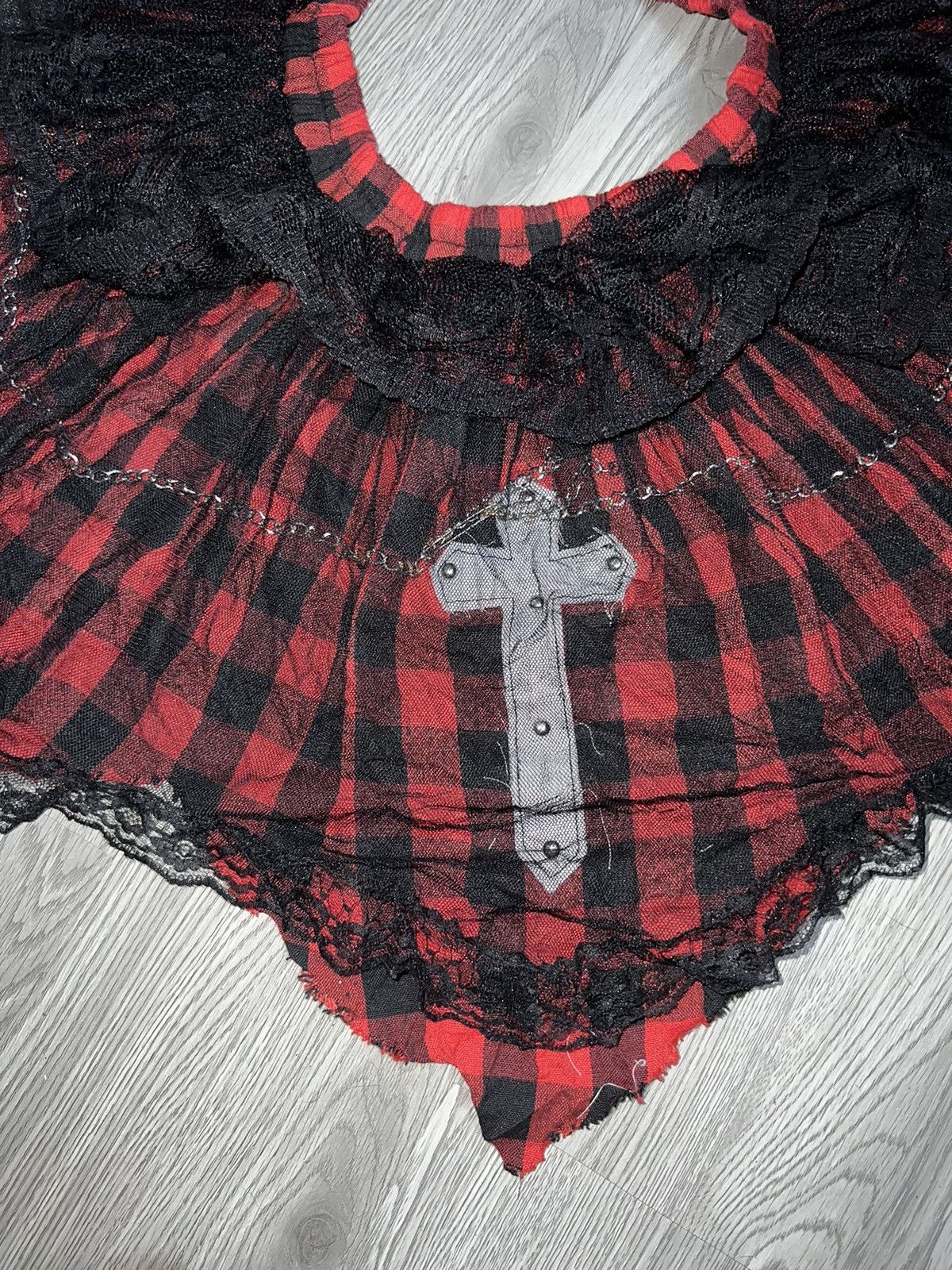 Japanese Brand Drug Honey cross chain tutu mini skirts 💋🧛🏻‍♀️➕ Size 26" / US 2 / IT 38 - 15 Thumbnail