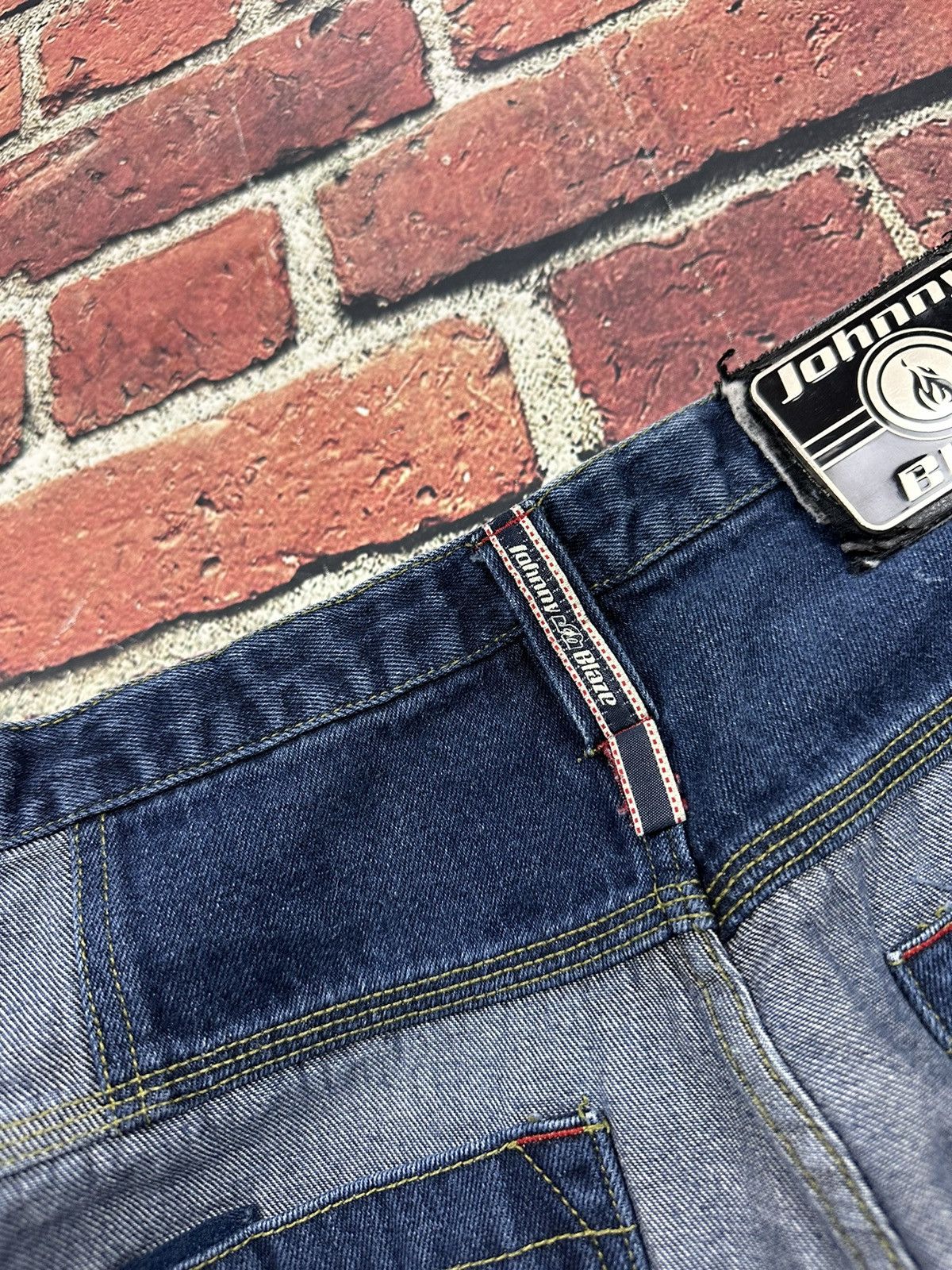 Vintage Vintage Johnny Blaze Denim Shorts Jorts Baggy Y2K Method Man Size US 38 / EU 54 - 10 Thumbnail