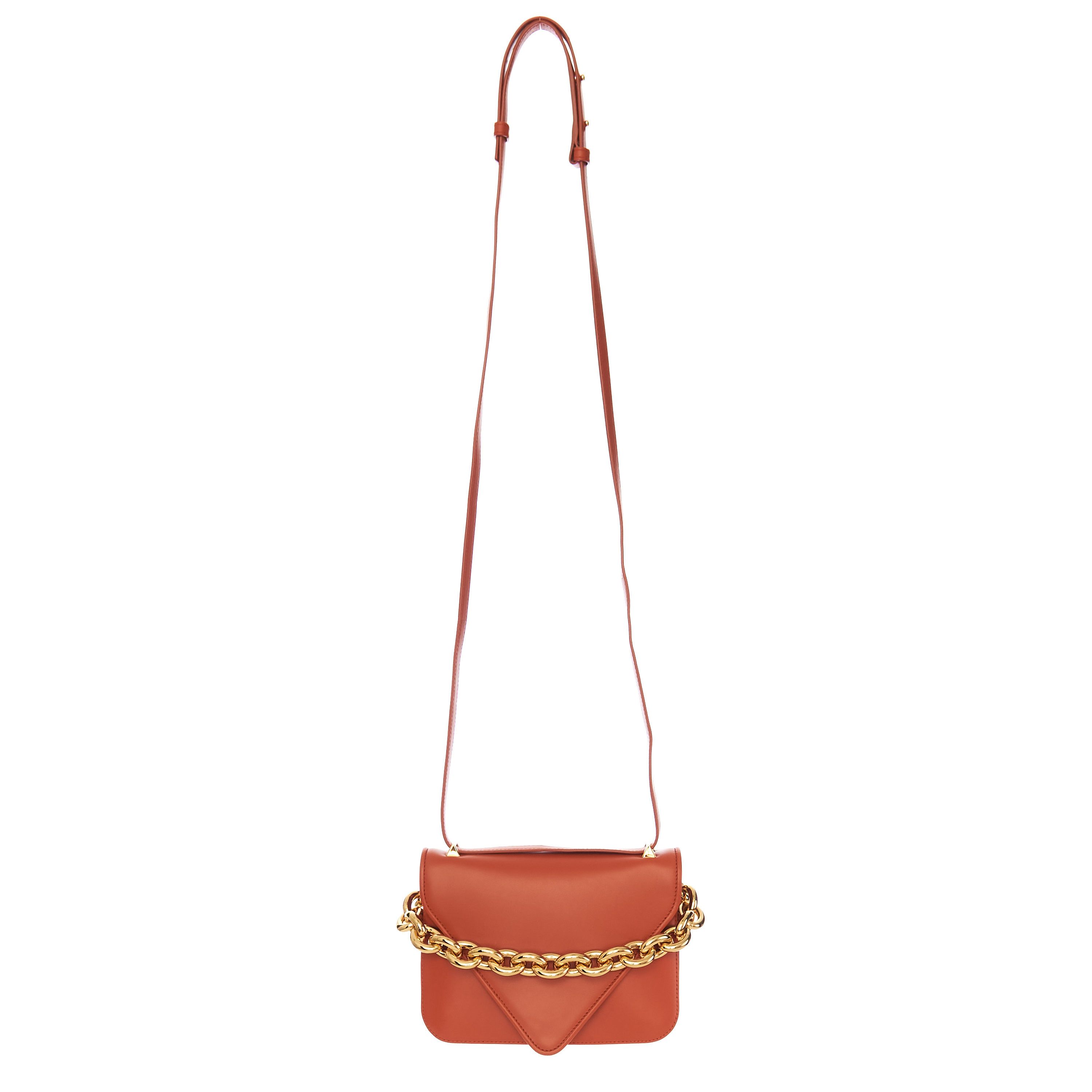 Bottega Veneta MOUNT Small Envelope Chain Bag In Maple Leather Size ONE SIZE - 1 Thumbnail