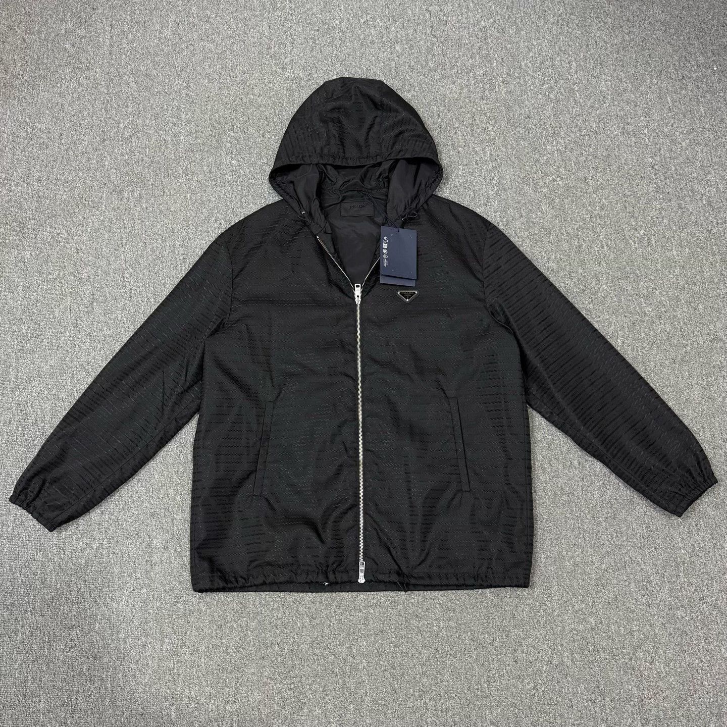 Prada Prada Black Embossed Dragon Jacket Size US M / EU 48-50 / 2 - 1 Thumbnail
