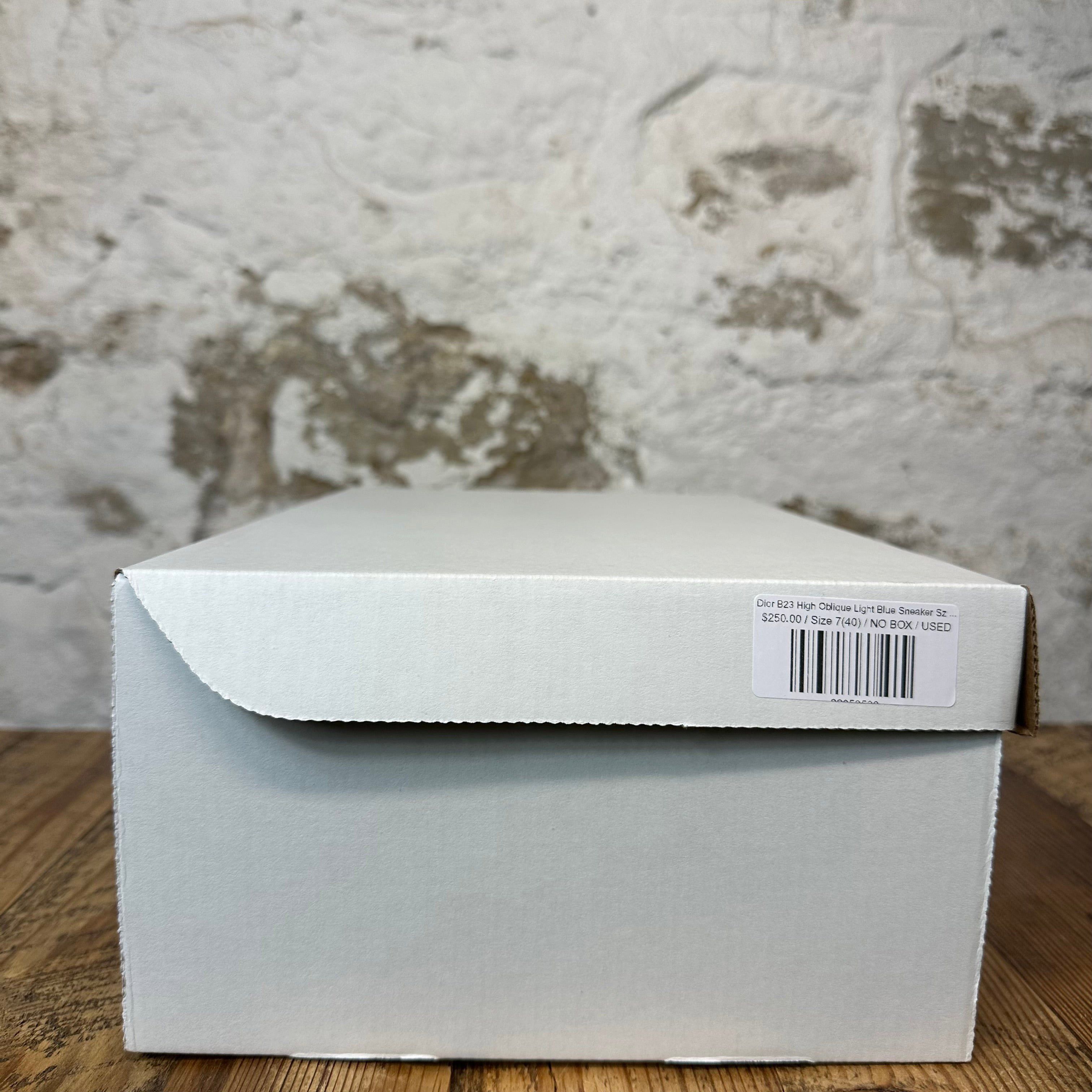 Dior Dior B23 High Oblique Light Blue Sneaker Sz 7 (40) Size US 7 / EU 40 - 7 Thumbnail