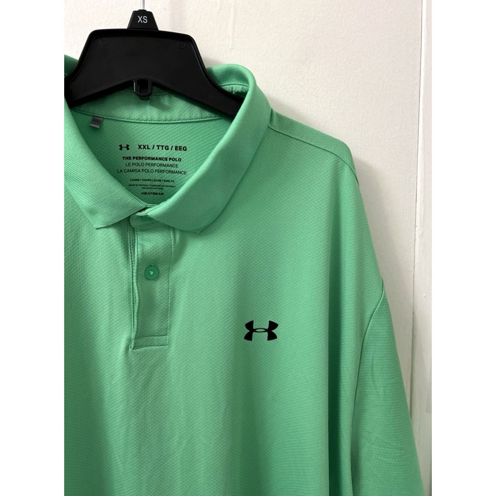 Under Armour Under Armour Polo Shirt Mens 2XL Green HeatGear Golf Short Sleeve Moisture Wicking Breathable Performance Polo Size US XXL / EU 58 / 5 - 4 Thumbnail
