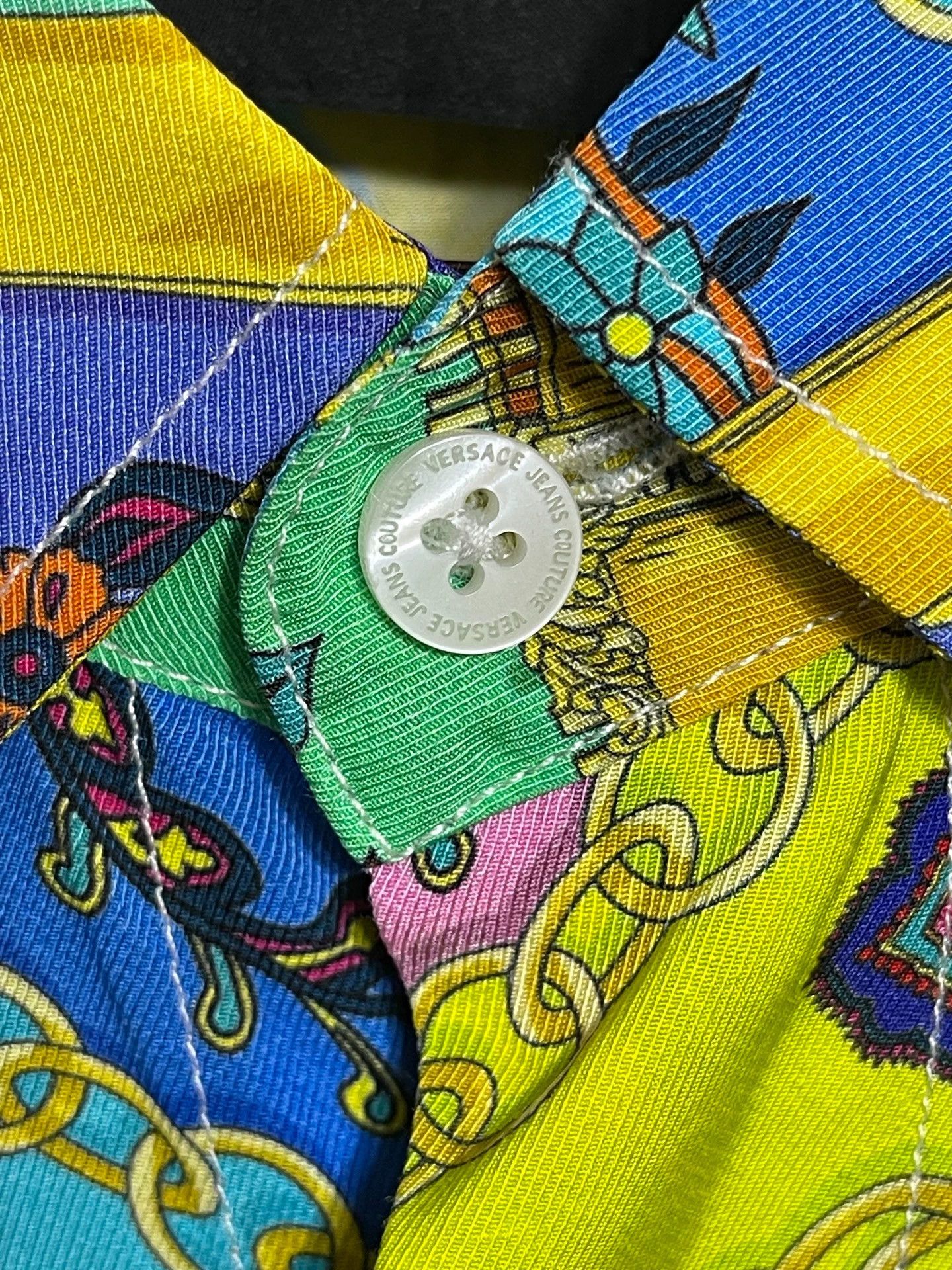 Versace Versace Oversize Baroque Print LS Shirt 52 Size US L / EU 52-54 / 3 - 6 Thumbnail