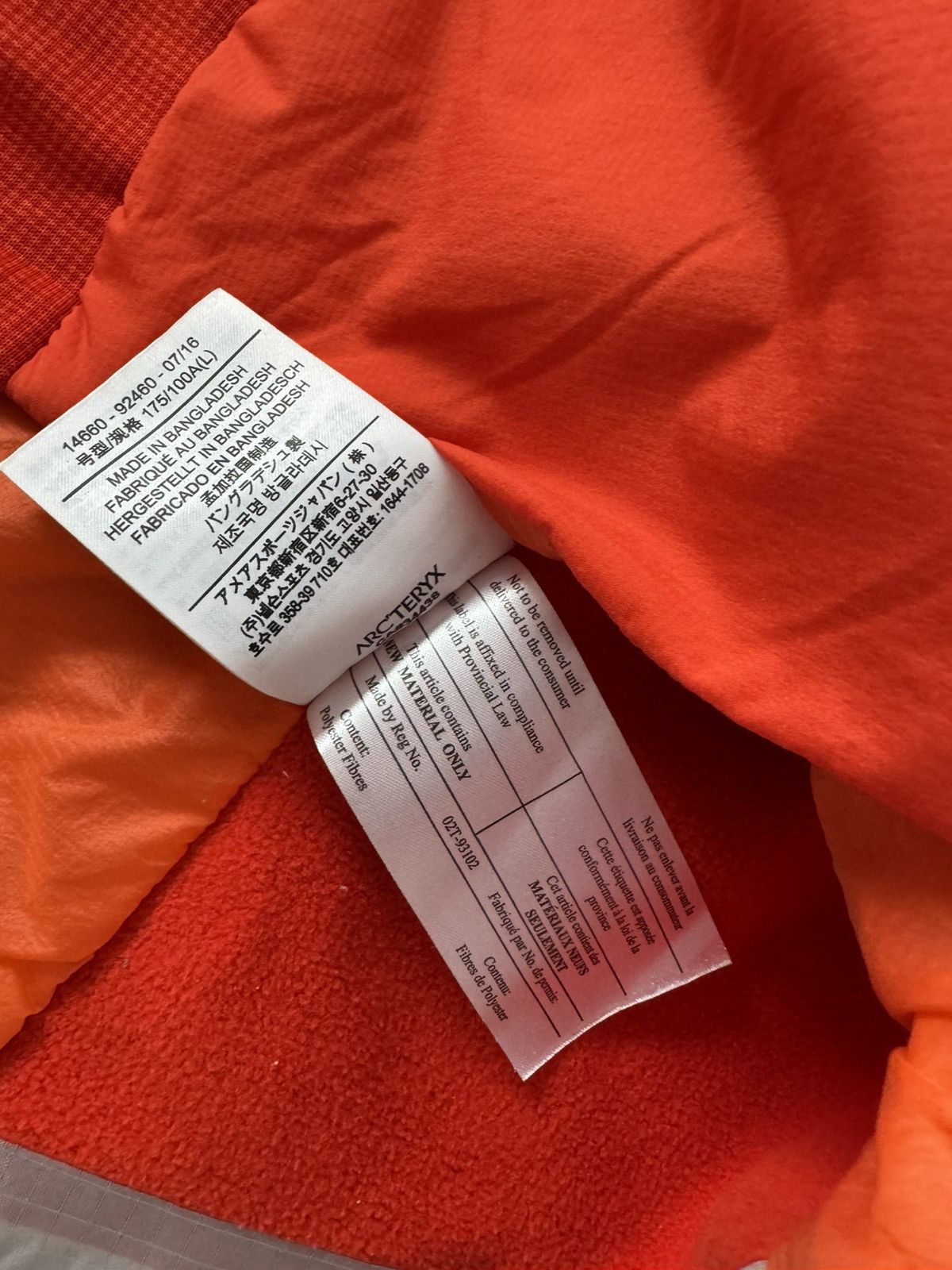 Arc'teryx Jacket atom arcteryx orange Size L / US 10 / IT 46 - 10 Thumbnail