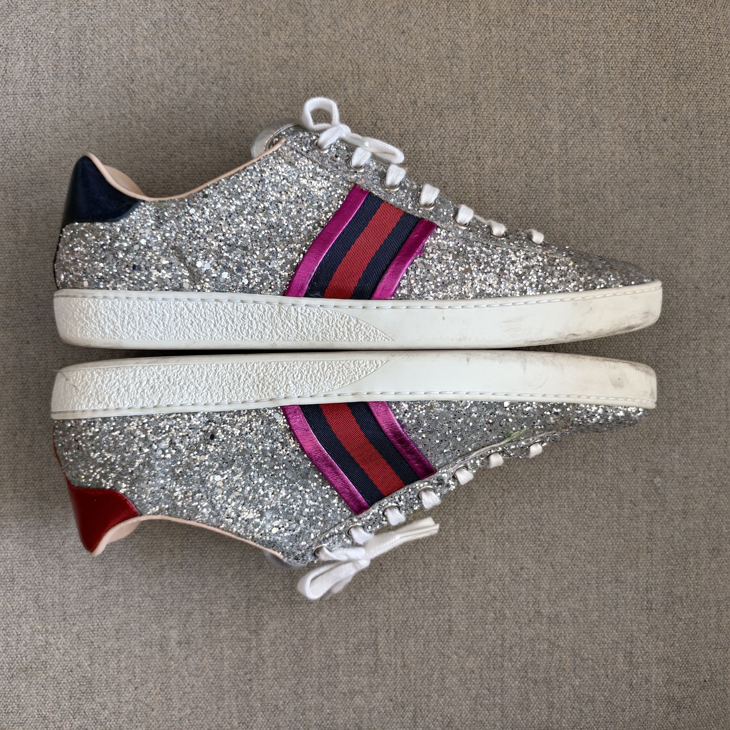 Gucci Gucci ACE glitter sneakers Size US 9 / EU 42 - 4 Thumbnail