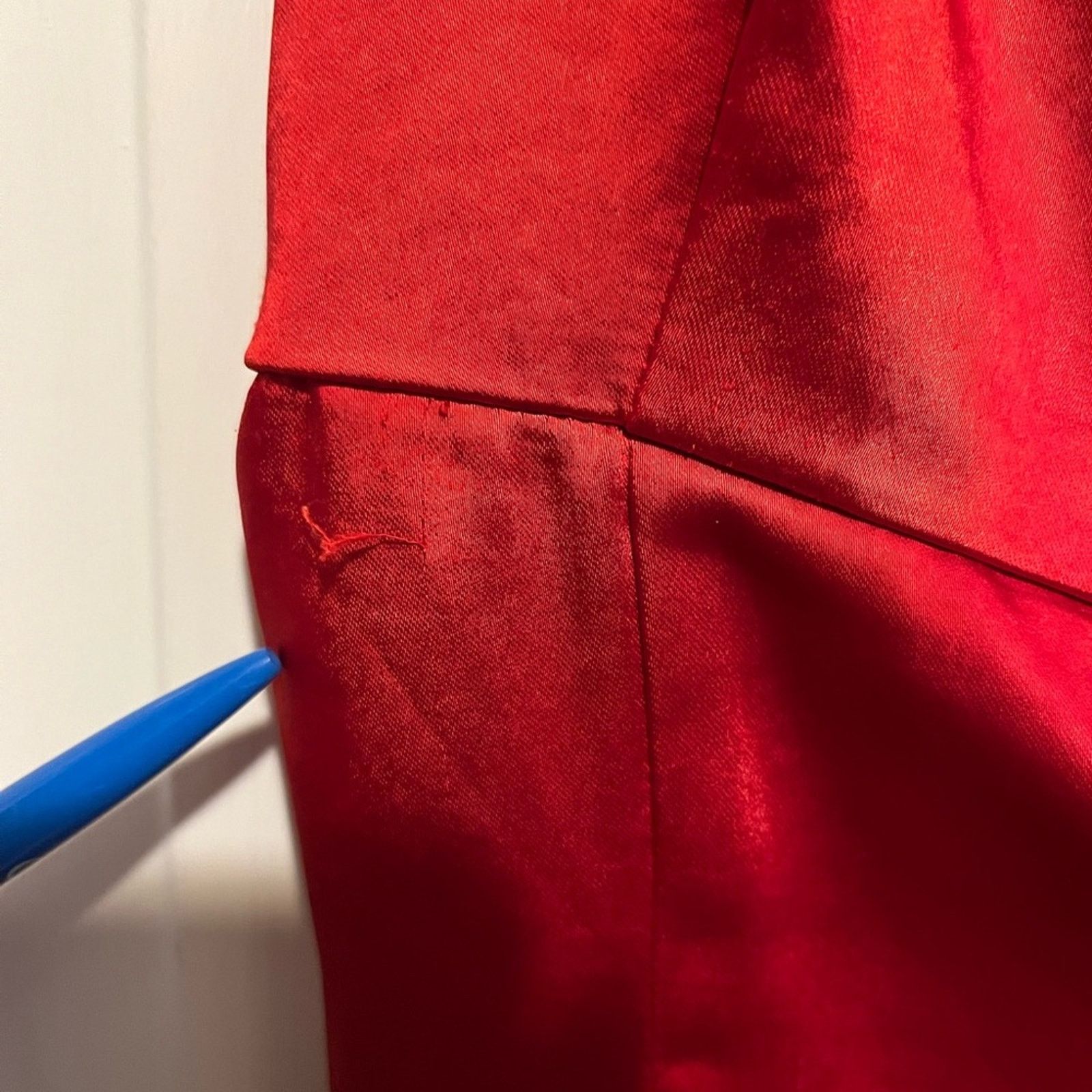 PRINCESS POLLY Princess Polly Cobie Mini Red Satin Dress Size 8 Size M / US 6-8 / IT 42-44 - 7 Thumbnail