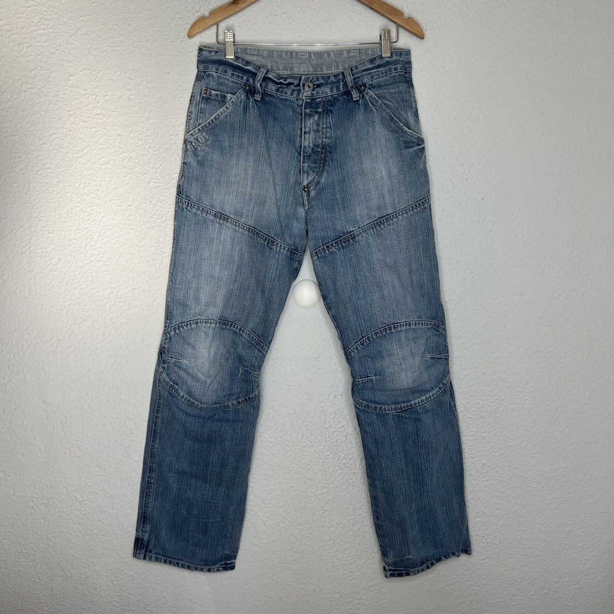 G-Star G-Star Raw Denim Jeans Pants Trousers Big Logo Cargo Baggy Size US 33 - 4 Thumbnail