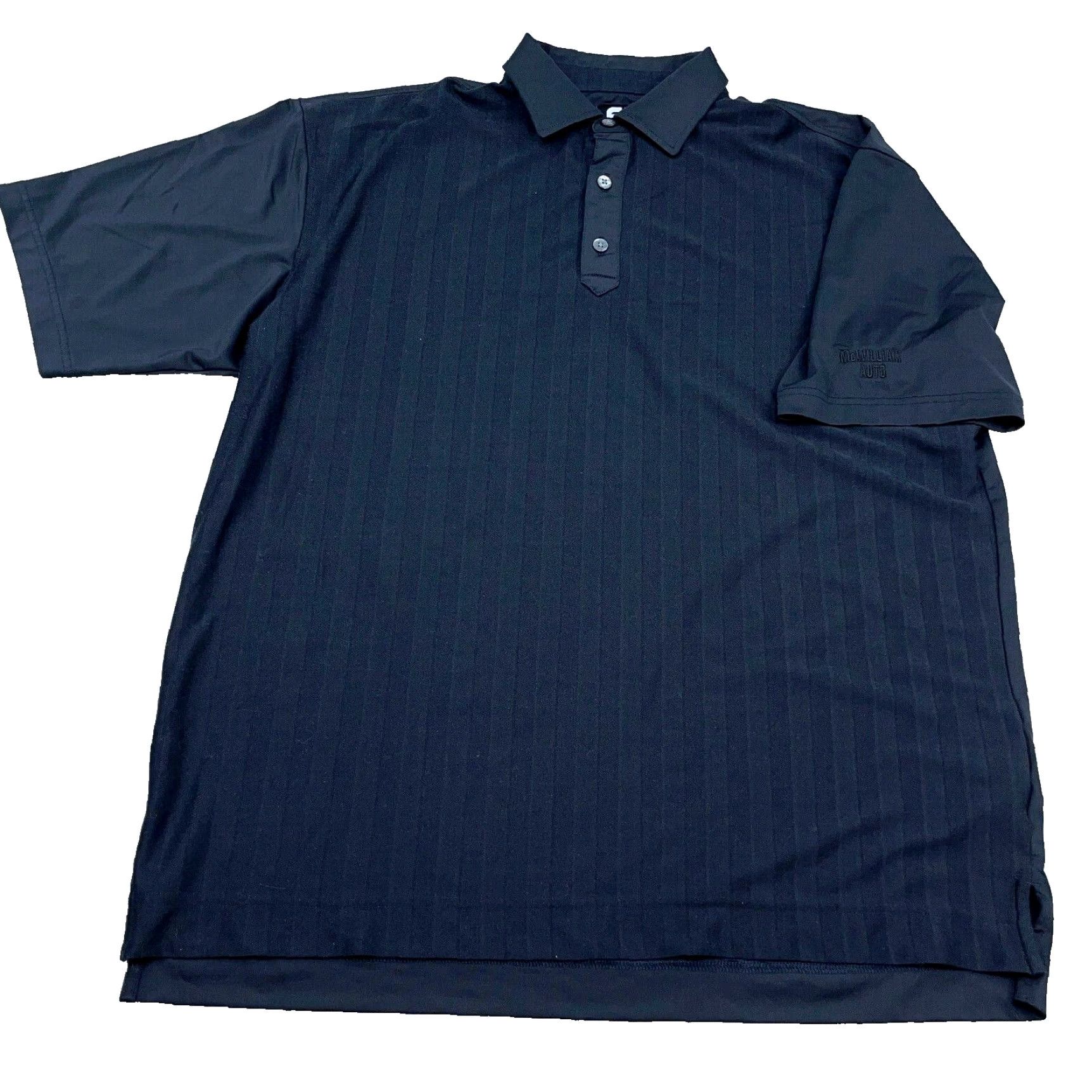 Footjoy FootJoy Polo Shirt Men XL Black Striped Performance Quick Dry Golf Club Logo Size US XL / EU 56 / 4 - 2 Thumbnail