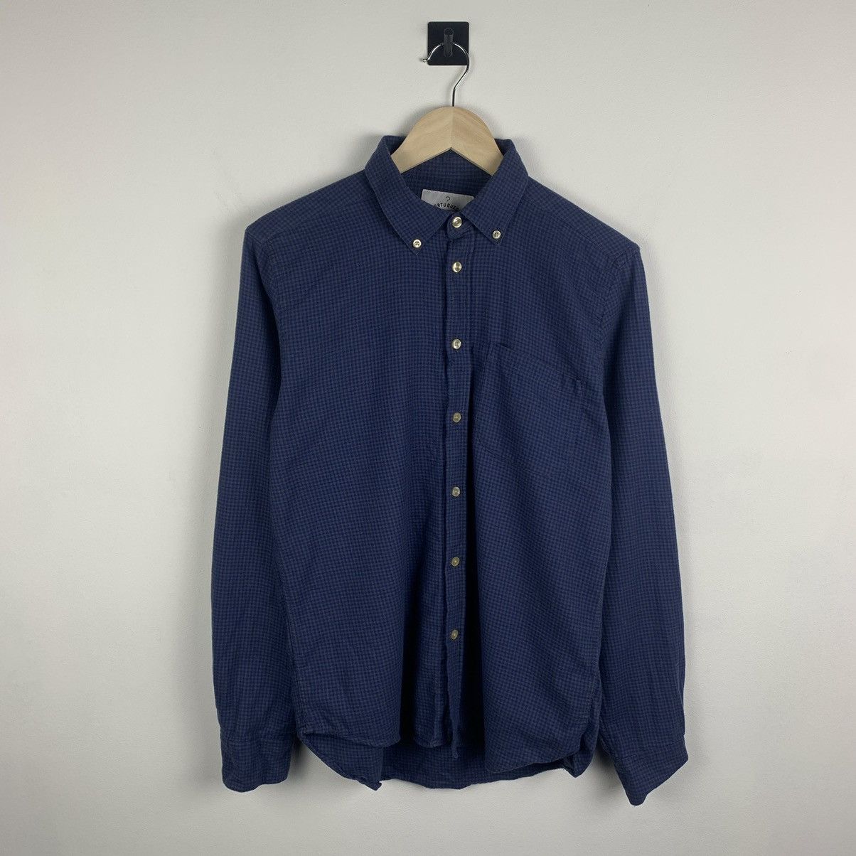 Portuguese Flannel Portuguese Flanell Shirt Buttons Up Checkered Size M Blue Size US M / EU 48-50 / 2 - 1 Thumbnail