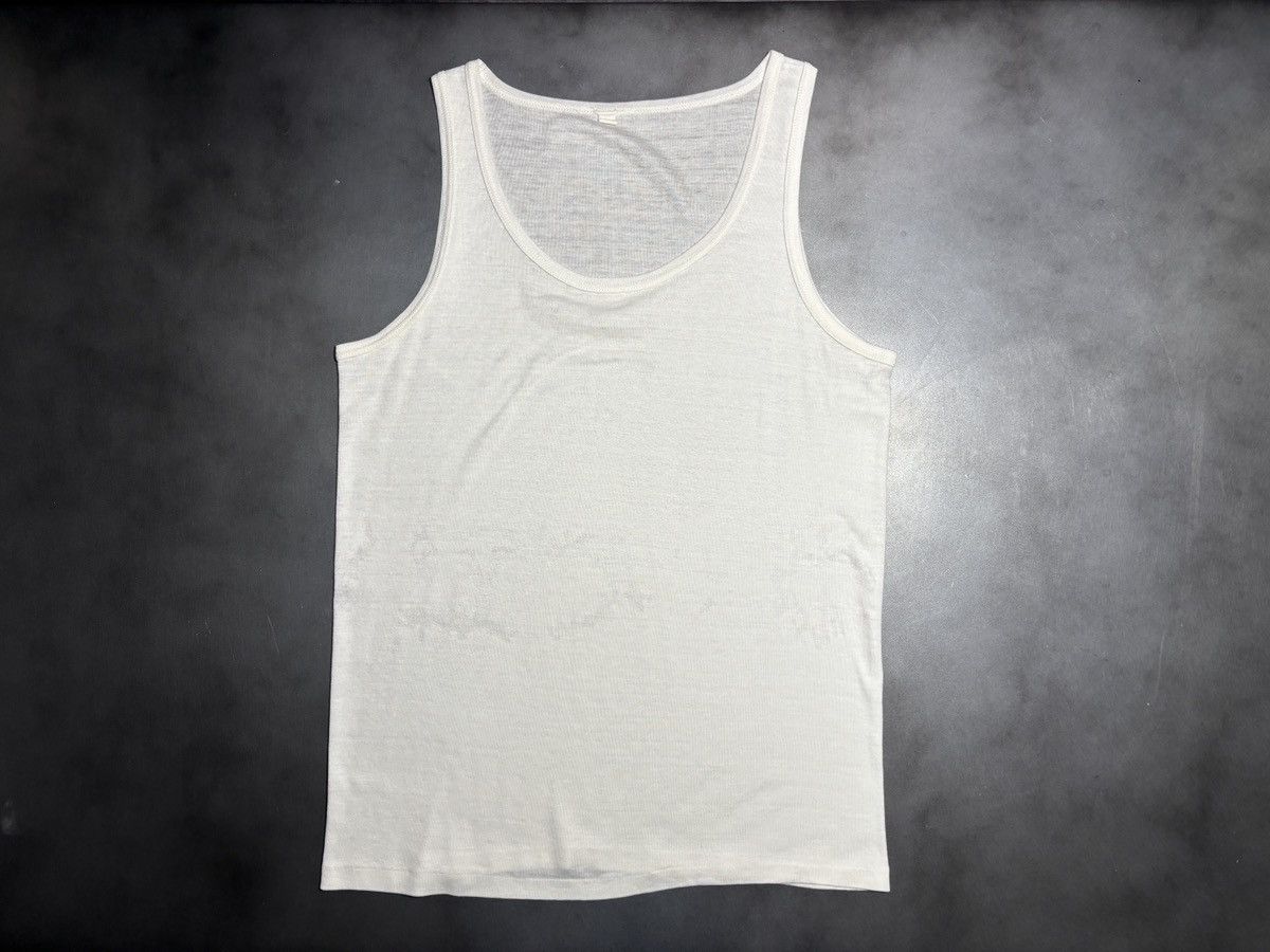 Vintage 1970s Military Undershirt Thrash Vintage Paper Thin Tank Top Size US XL / EU 56 / 4 - 17 Thumbnail