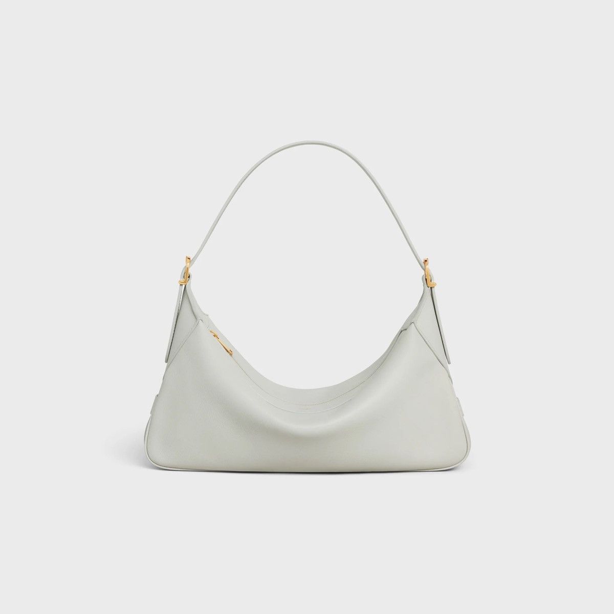 Celine Celine Small Romy Bag White Calfskin Leather Gold HW Size ONE SIZE - 2 Thumbnail