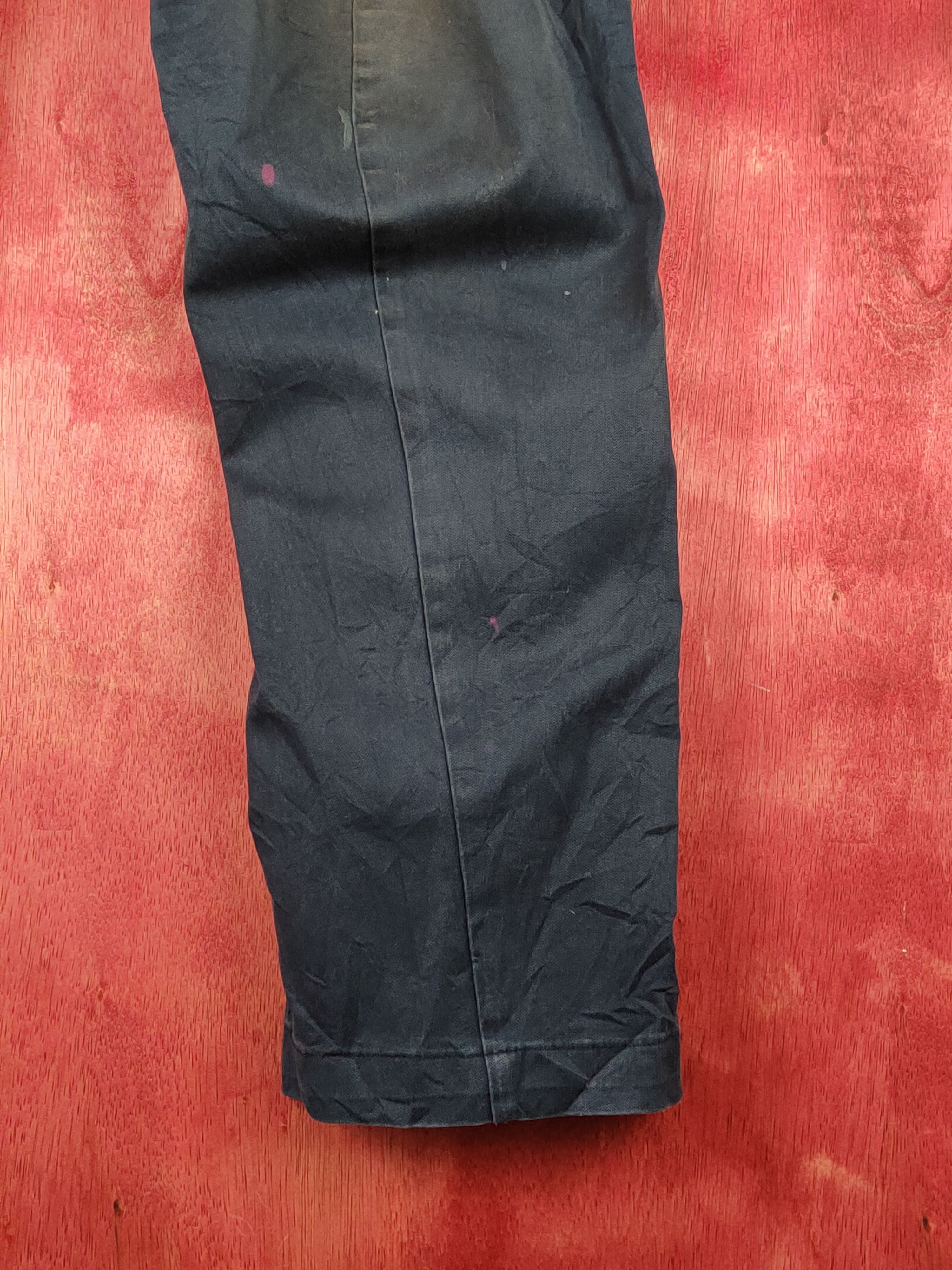 Japanese Brand Evenriver Dark Blue Multipocket Tactical Cargo Pants #S1449 Size US 32 / EU 48 - 6 Thumbnail