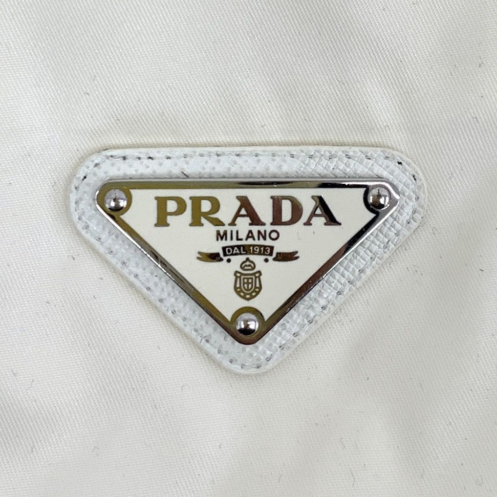Prada Prada White Triangle Logo Crew Neck Sleeveless Dress K26WX Size M / US 6-8 / IT 42-44 - 5 Thumbnail