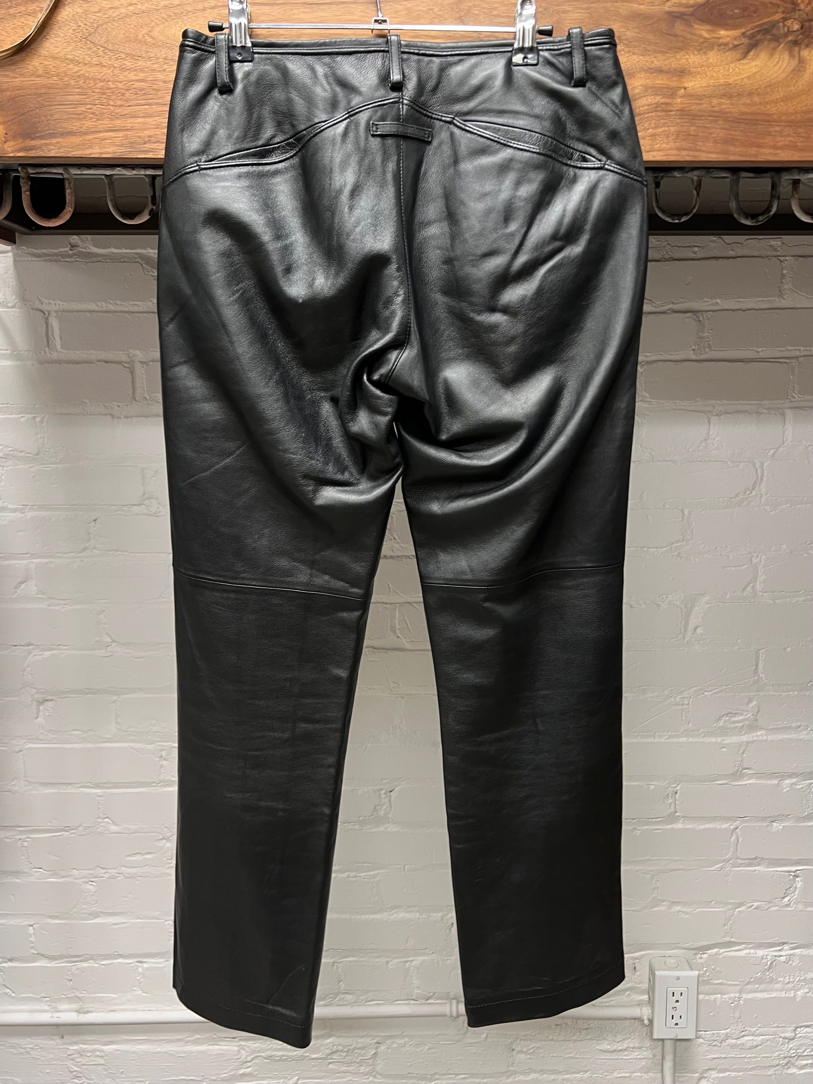 Other Jean Paul Gaultier Black Lambskin Leather Pants Size US 28 / EU 44 - 4 Thumbnail