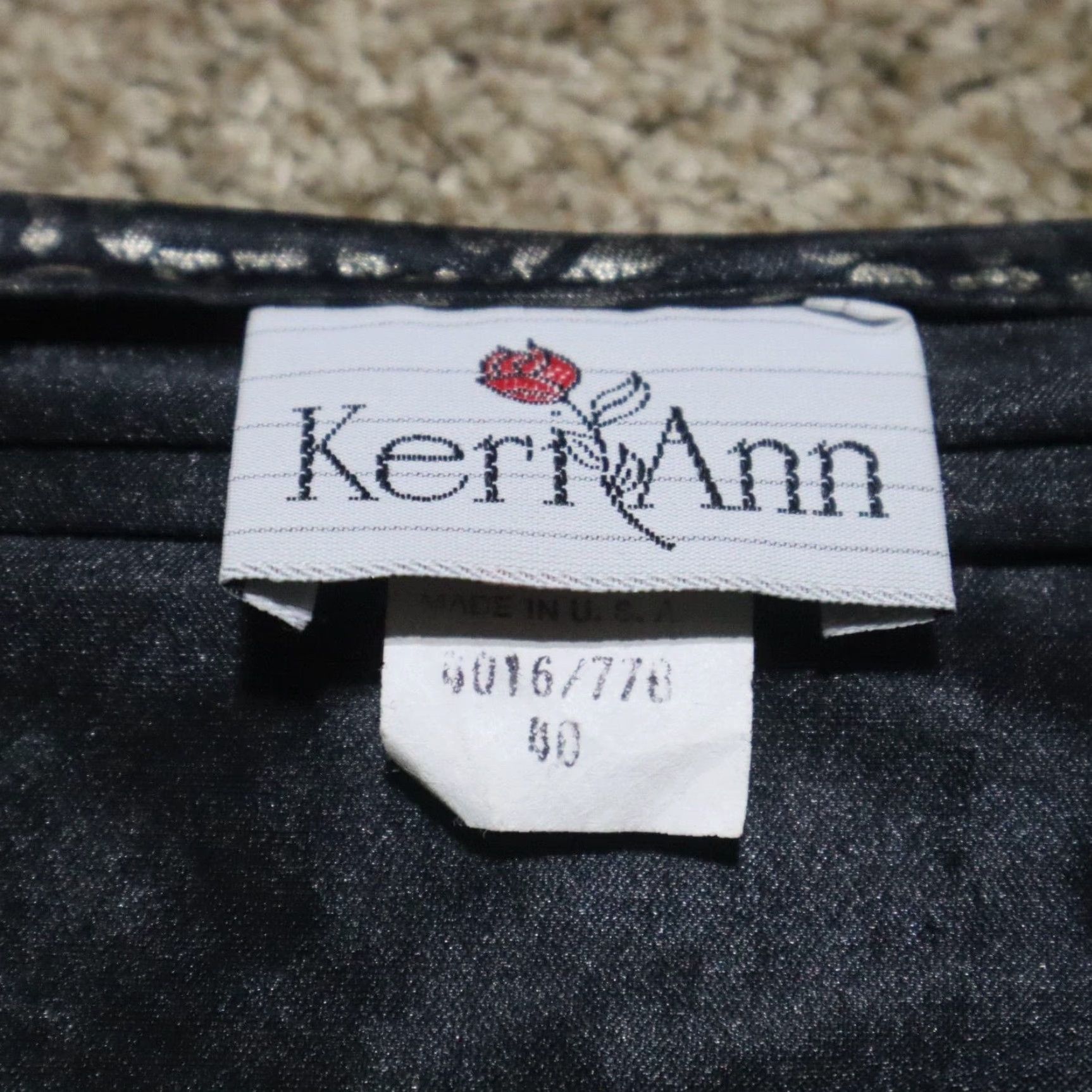 Vintage Keri Ann Shirt Women's L Black Button-Down Shirt Top Button-Up Casual Adult Regular Size L / US 10 / IT 46 - 3 Thumbnail