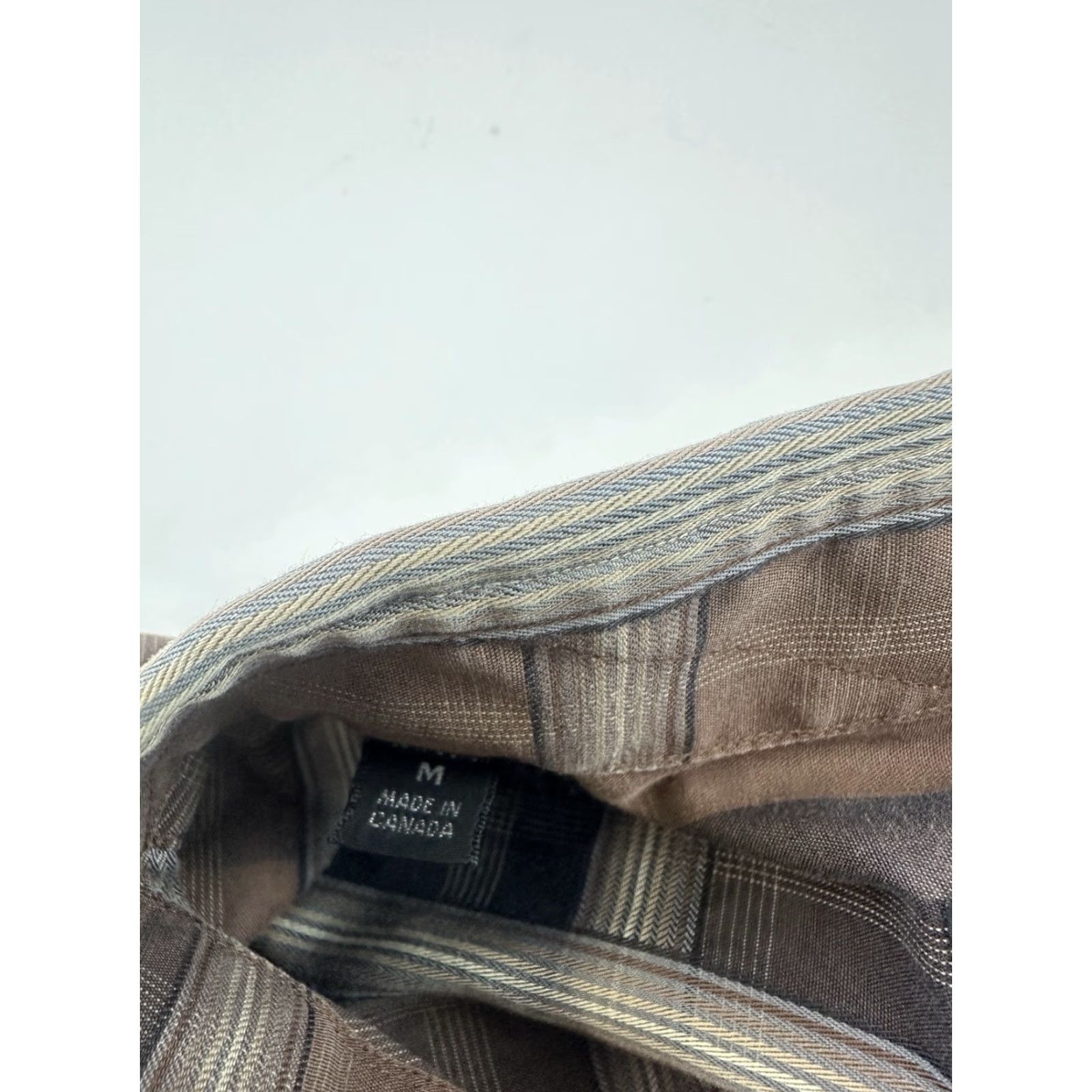 Ike Behar IKE BEHAR Mens Brown Plaid Button Up Long Sleeve Shirt Medium Size US M / EU 48-50 / 2 - 3 Thumbnail