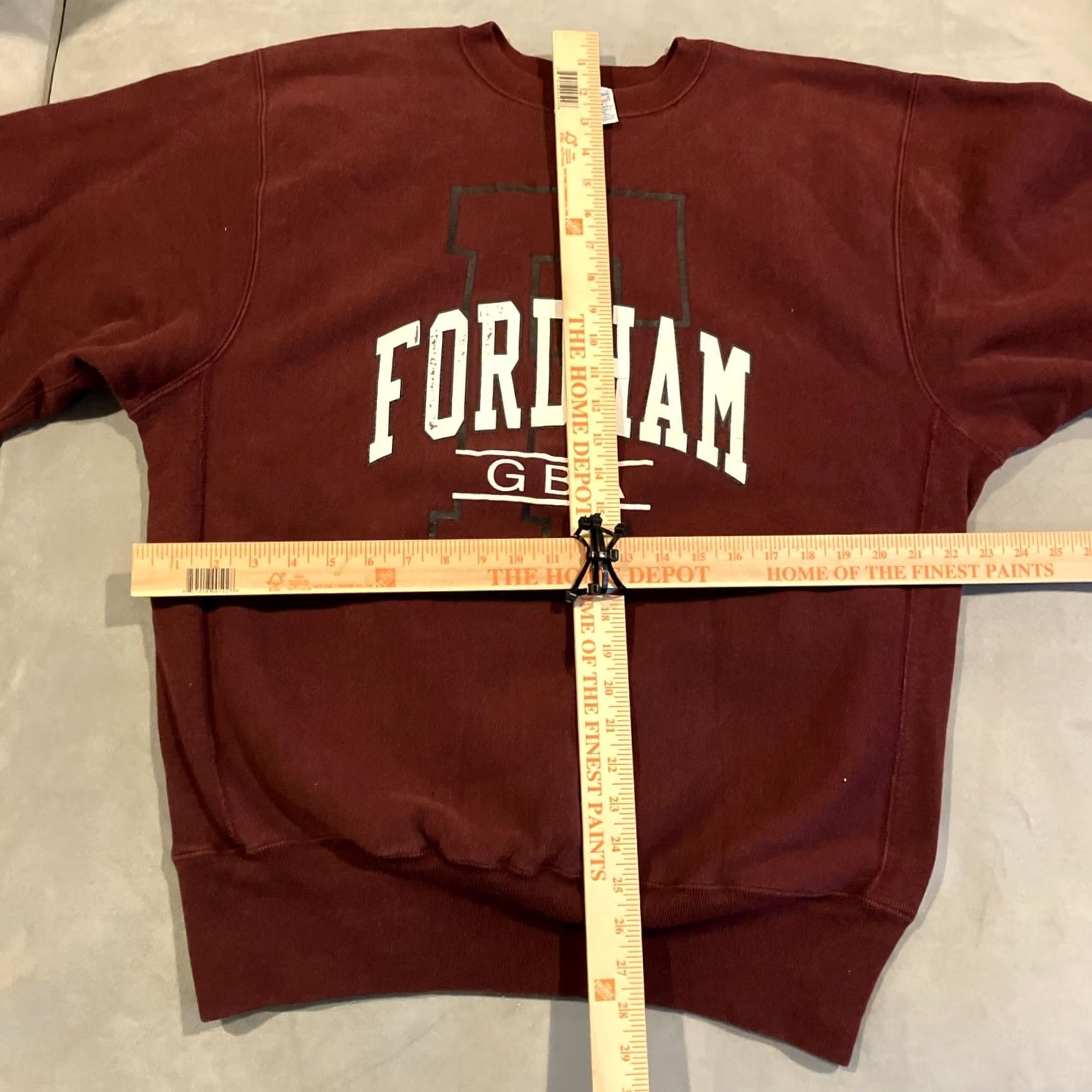 Champion VINTAGE Champion Reverse Weave Fordham University Sweatshirt RARE GBA XL Size US XL / EU 56 / 4 - 6 Thumbnail