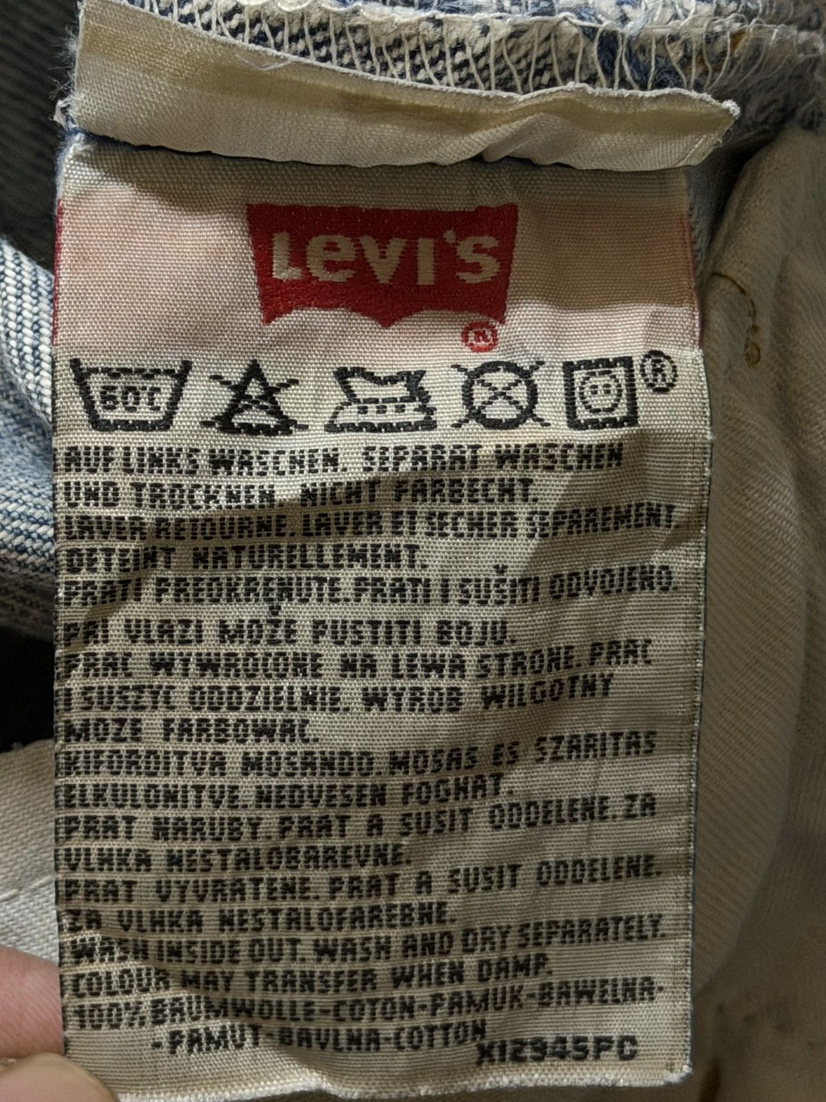 Levi's Vintage 90s Levis 501 Retro Blue Faded Wash Straight Leg Size US 35 - 7 Thumbnail