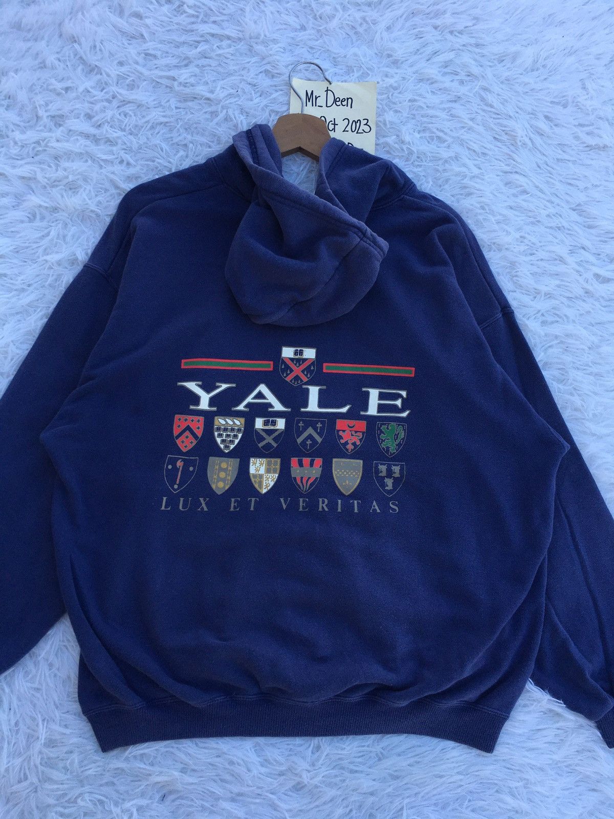 Vintage Rare Vintage Yale University Sweater Hoodie Size US L / EU 52-54 / 3 - 3 Thumbnail