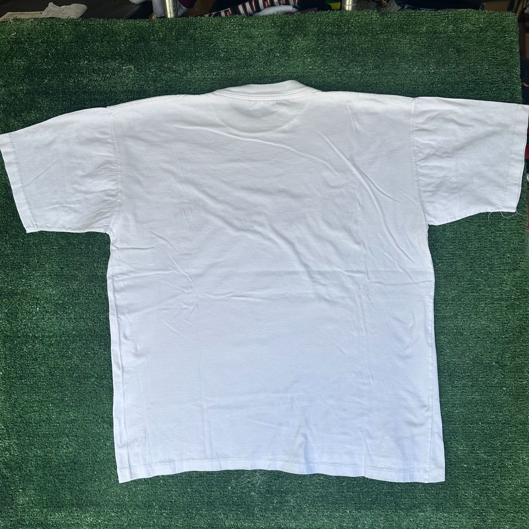 Japanese Brand Vintage 90s Japanese Kanji Letters T-Shirt Single Stitch Pun Size US L / EU 52-54 / 3 - 5 Thumbnail