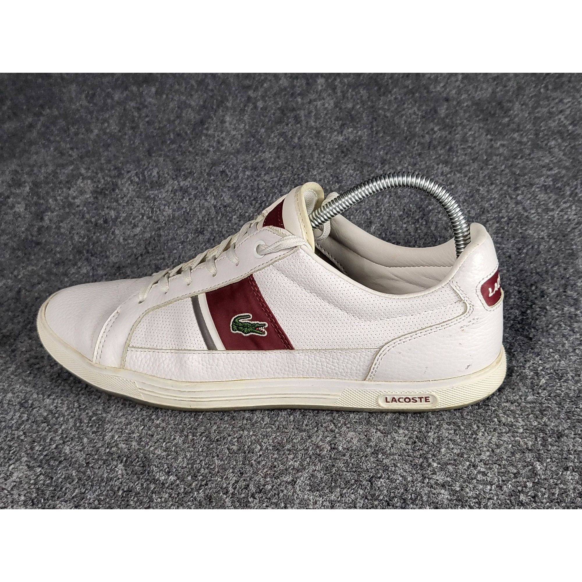 Lacoste LACOSTE EUROPA SPM Trainer Fashion Sneakers White Red Men Sz Size US 8.5 / EU 41-42 - 1 Thumbnail