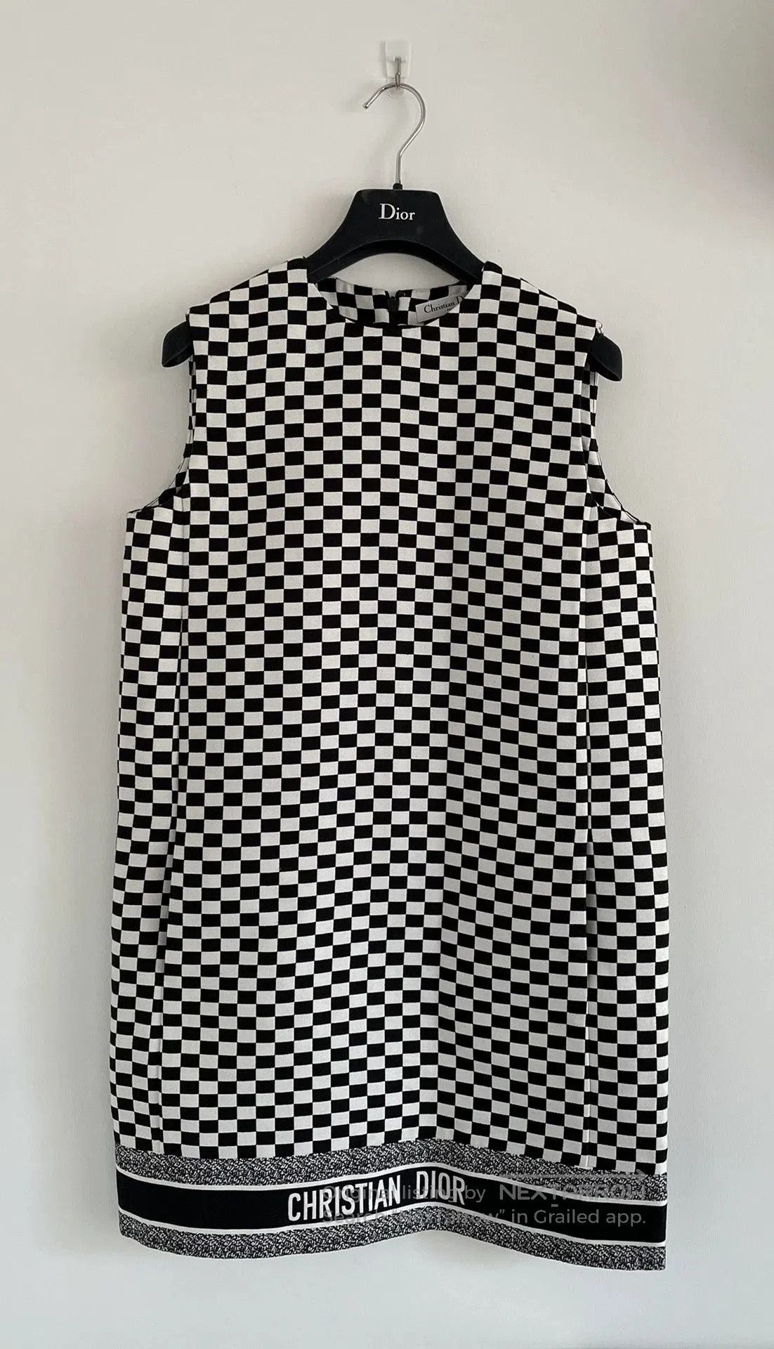 Dior dior classic black and white check dress. Size US 38 / EU 54 - 1 Thumbnail