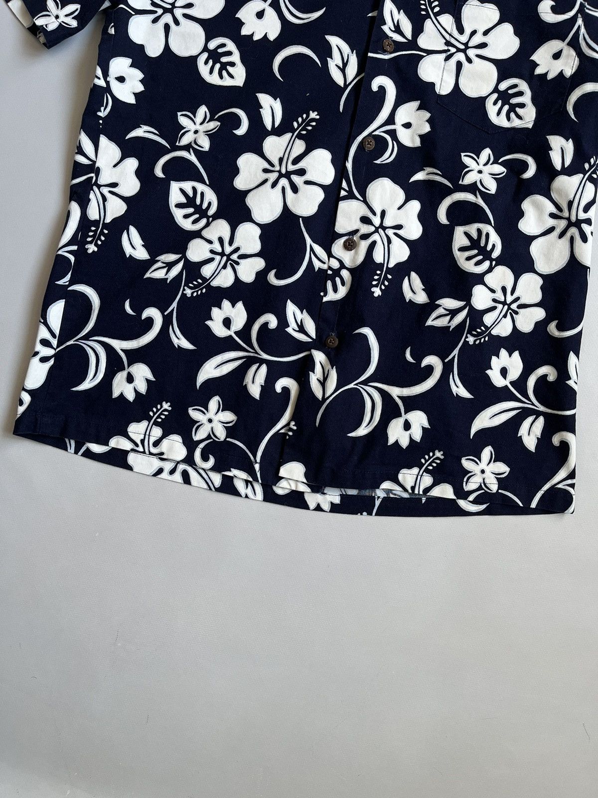 Other Vintage RJC Men Blue Floral Hawaiian Cotton Button Up Shirt Size US L / EU 52-54 / 3 - 8 Thumbnail
