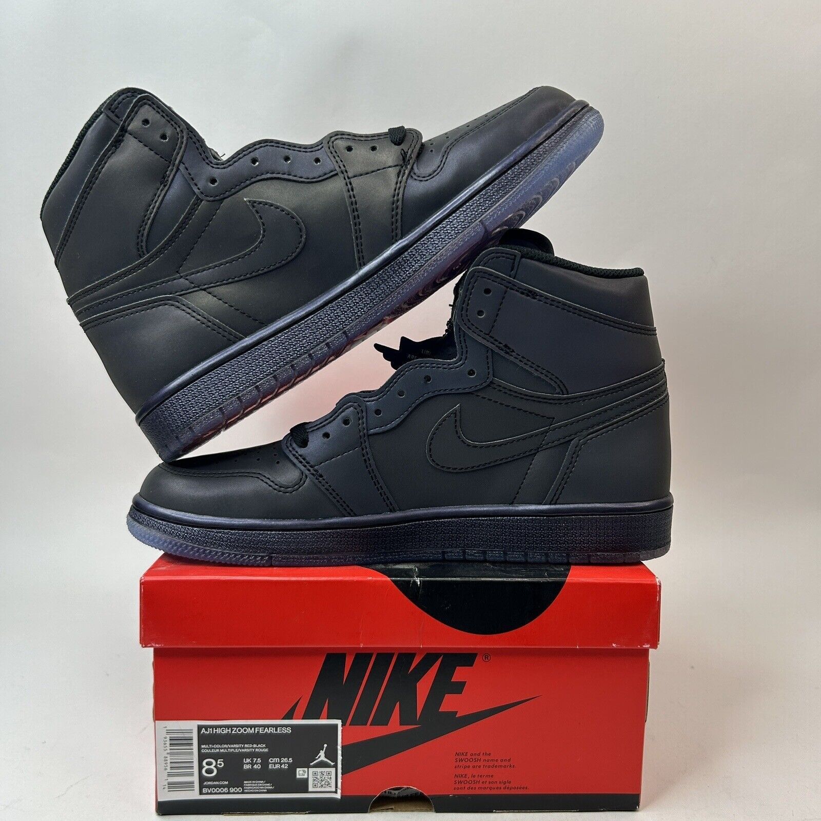 Jordan Brand Nike Air Jordan 1 Retro High Zoom “Fearless” 2023 Size US 8.5 / EU 41-42 - 3 Thumbnail