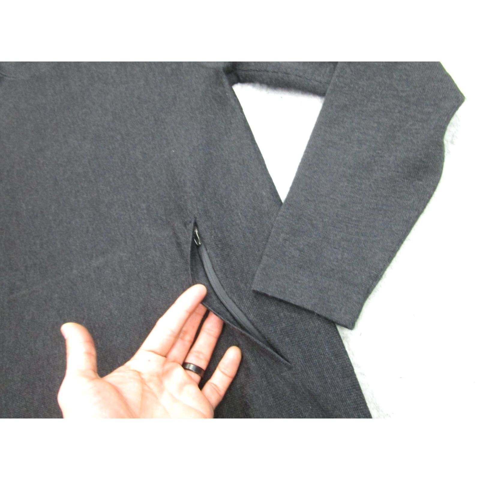 Lululemon Lululemon Hoodie Mens Medium Gray Merino Wool Pullover Athletic Size US M / EU 48-50 / 2 - 6 Thumbnail