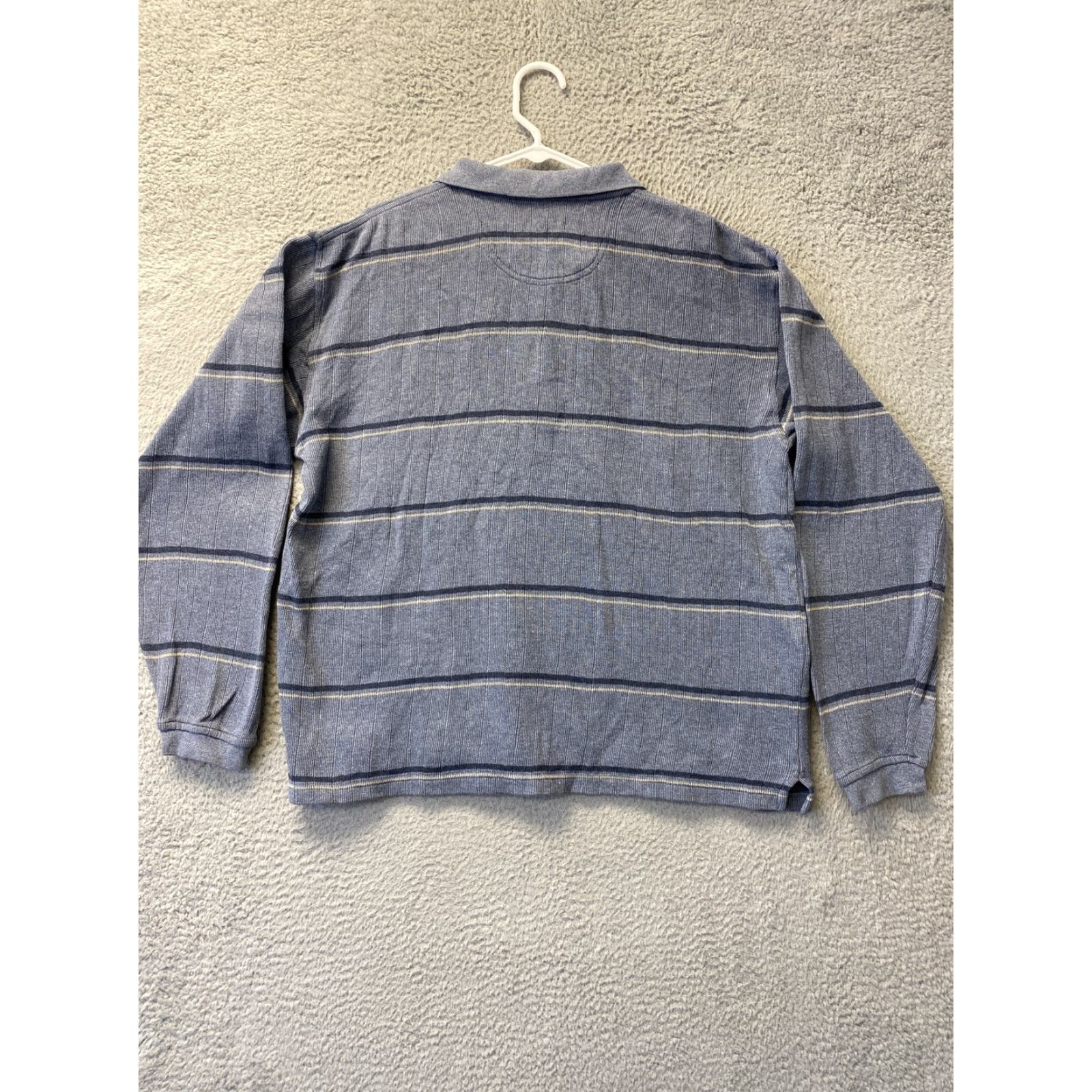 Izod IZOD Men’s Shirt L Gray Long Sleeves Pullover Collar 3 Buttons/ 98-53 Shirt Mens Classic Outdoor Size US L / EU 52-54 / 3 - 7 Thumbnail