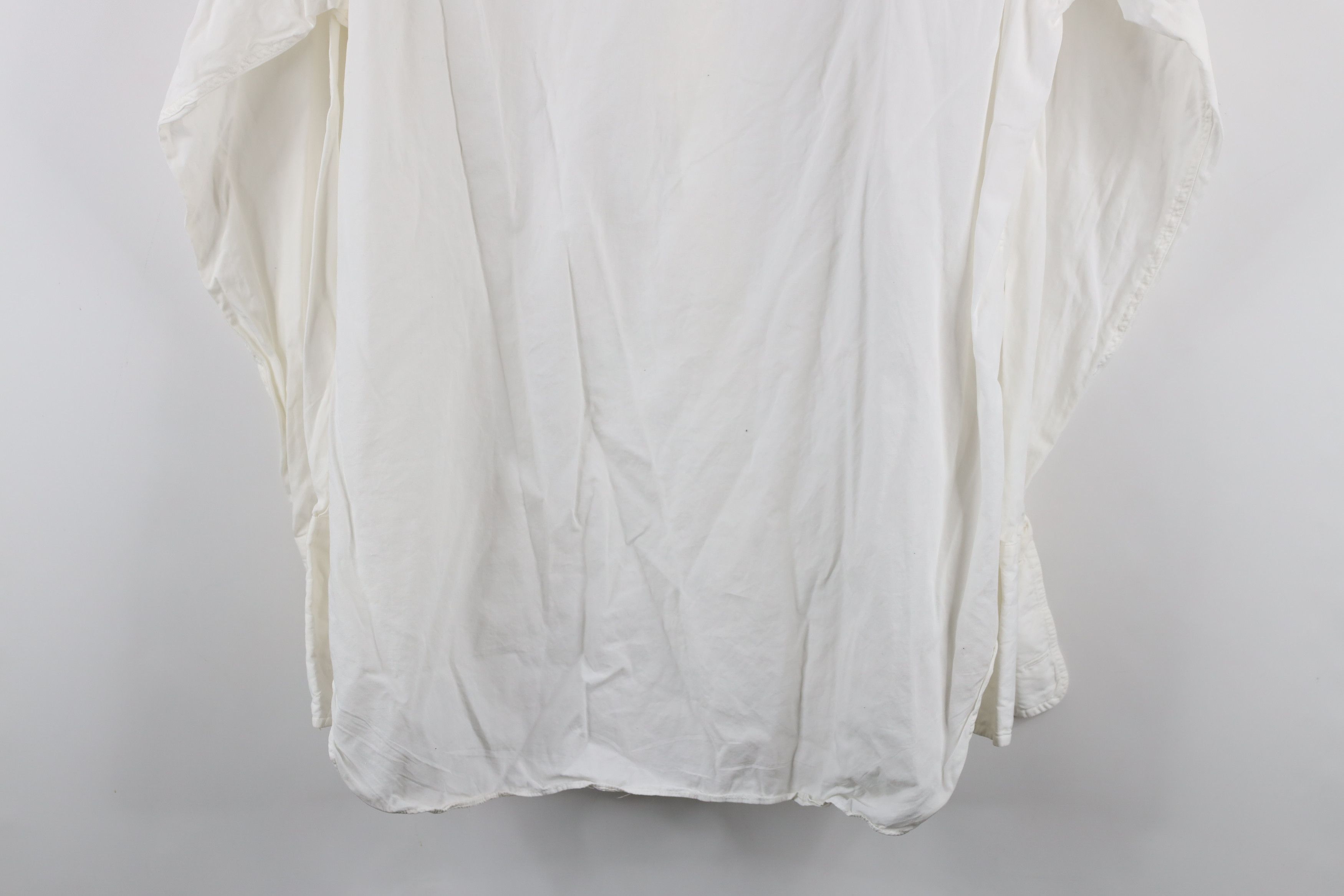 Vintage Vintage 50s 60s Rockabilly French Cuff Button Shirt White Size US XL / EU 56 / 4 - 9 Thumbnail