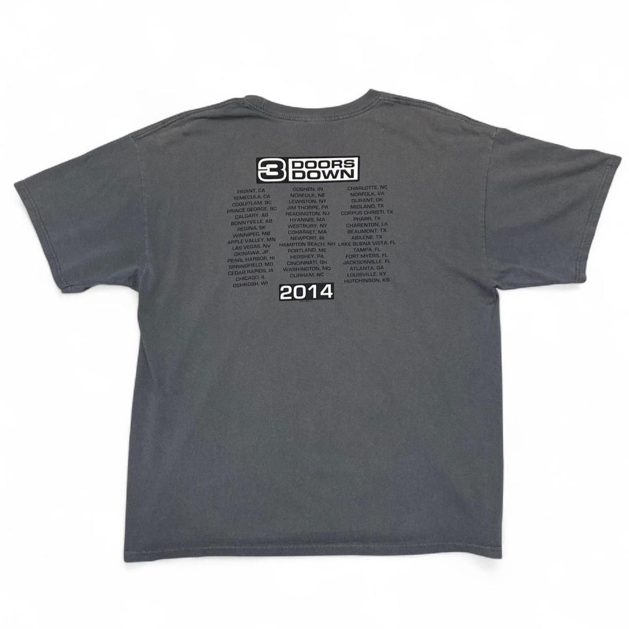 AAA 2014 3 Doors Down the greatest hits grey tour tee Size US L / EU 52-54 / 3 - 6 Thumbnail