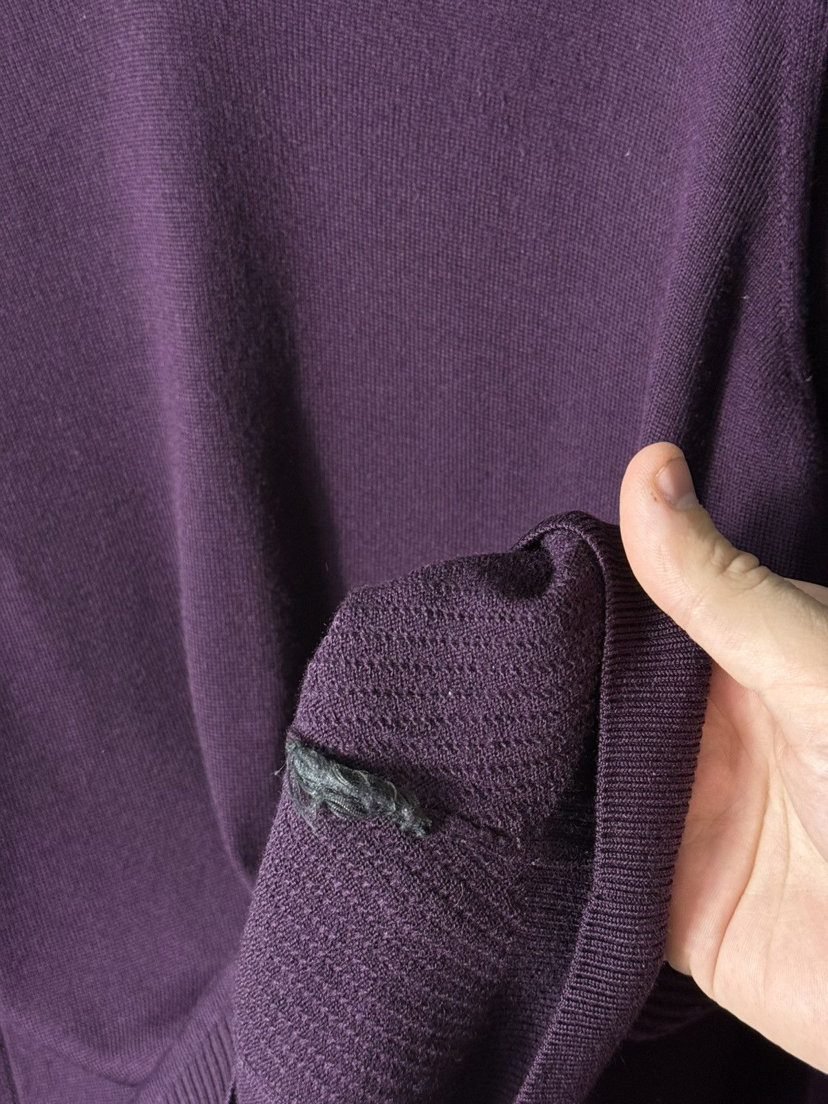 Porsche Design Porsche Design Wool Sweater V Neck Purple Mens Italy luxury Size US L / EU 52-54 / 3 - 9 Thumbnail