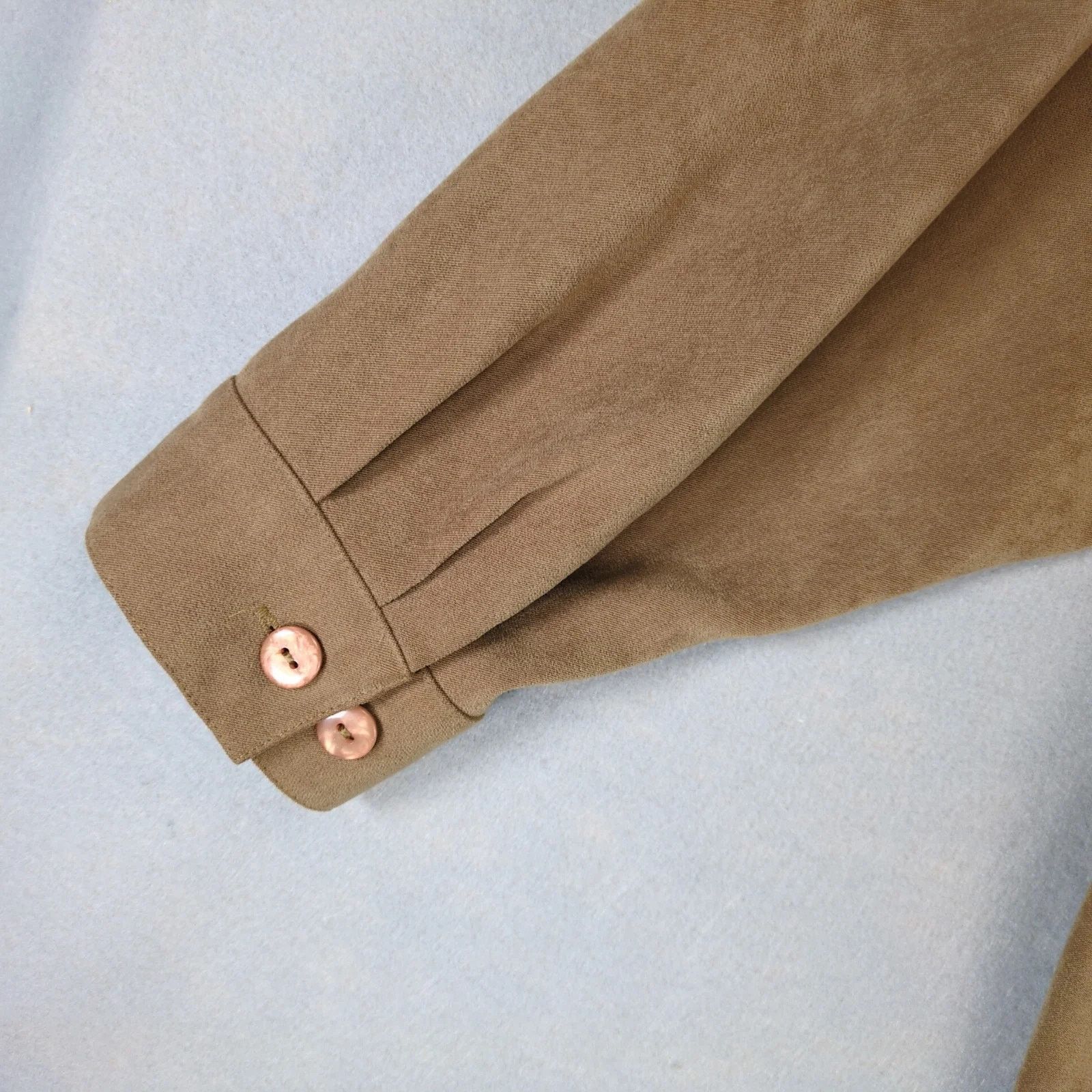Other Kim Rogers Brown Microsuede Button Up Shirt Women's Plus 3X Size 3XL / US 20-22 - 8 Thumbnail