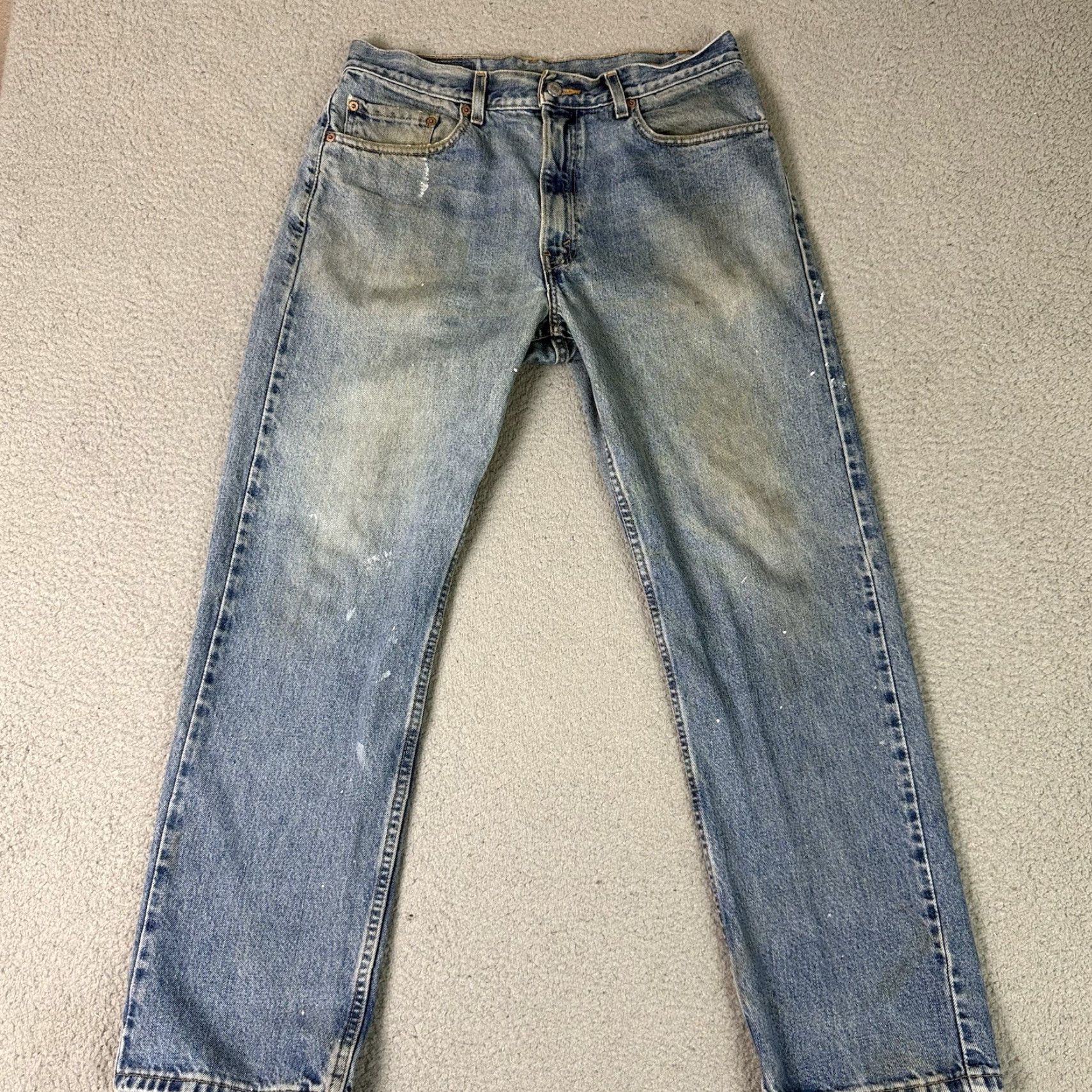 Levi's VINTAGE Levi's 505 Jeans Adult 34x30 Light Blue Straight Regular 90s Grunge Denim Jeans Mens Size US 34 / EU 50 - 2 Thumbnail