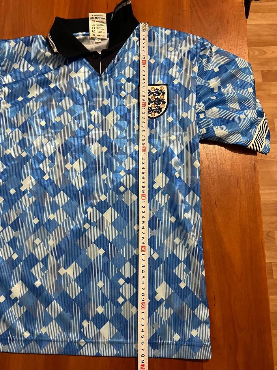 Vintage 1990 ENGLAND TEAM REMAKE THIRD SOCCER JERSEY SHIRT SIZE S Size US S / EU 44-46 / 1 - 10 Thumbnail