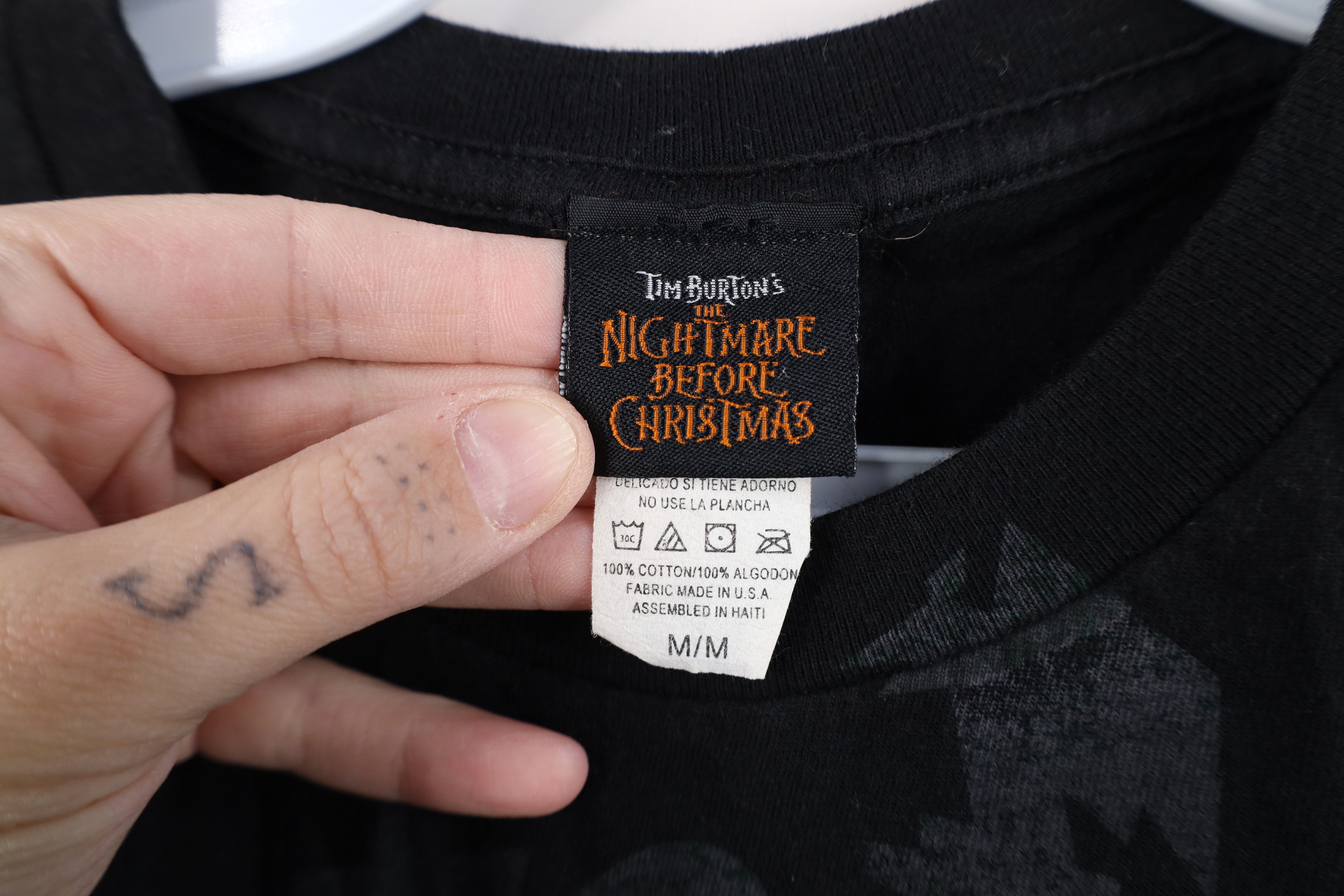 Vintage Vintage Tim Burtons The Nightmare Before Christmas T-Shirt Size US M / EU 48-50 / 2 - 11 Thumbnail