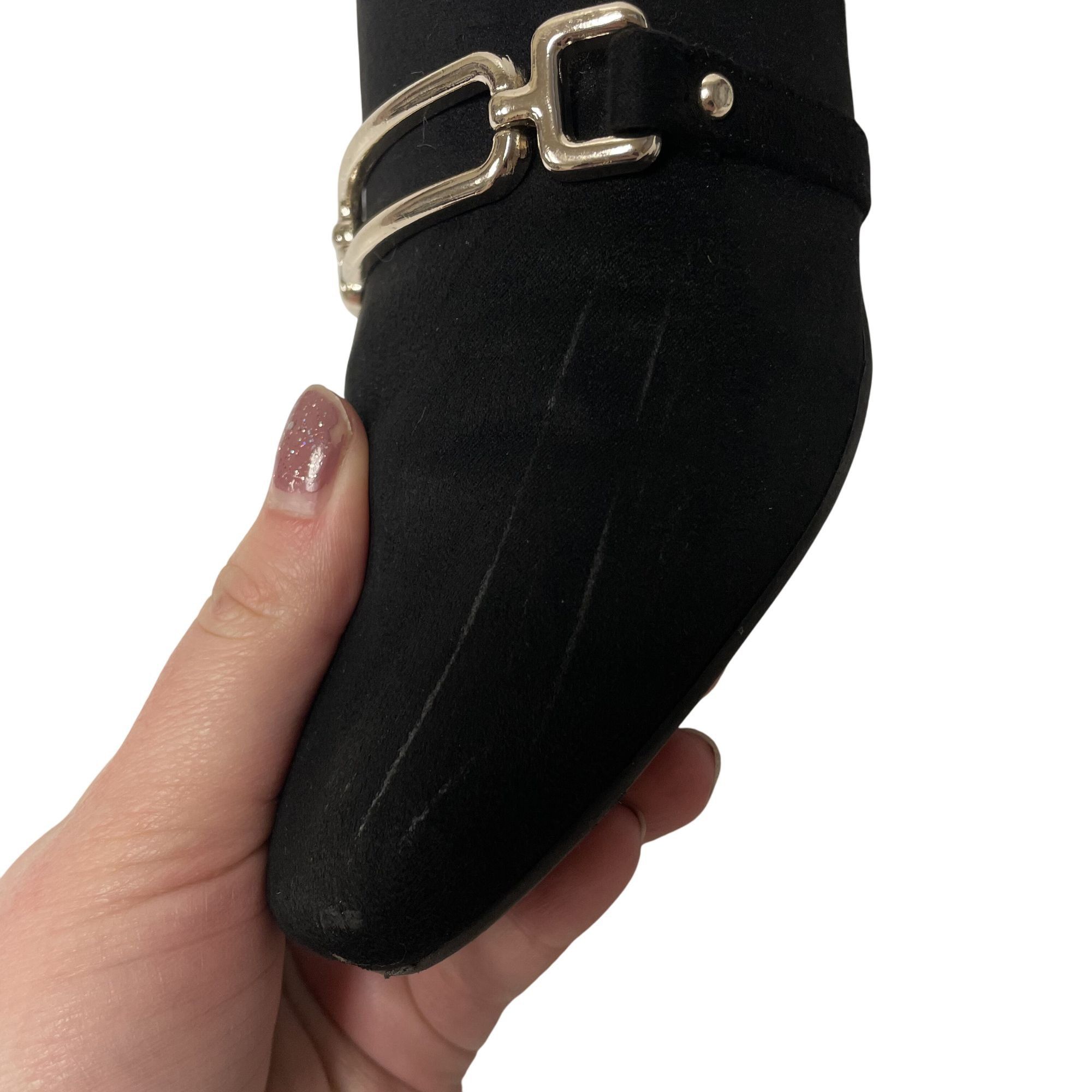 Nine West Nine West Felted Silver Horse Bit Slip On Casual Shoes Size US 6 / IT 36 - 5 Thumbnail