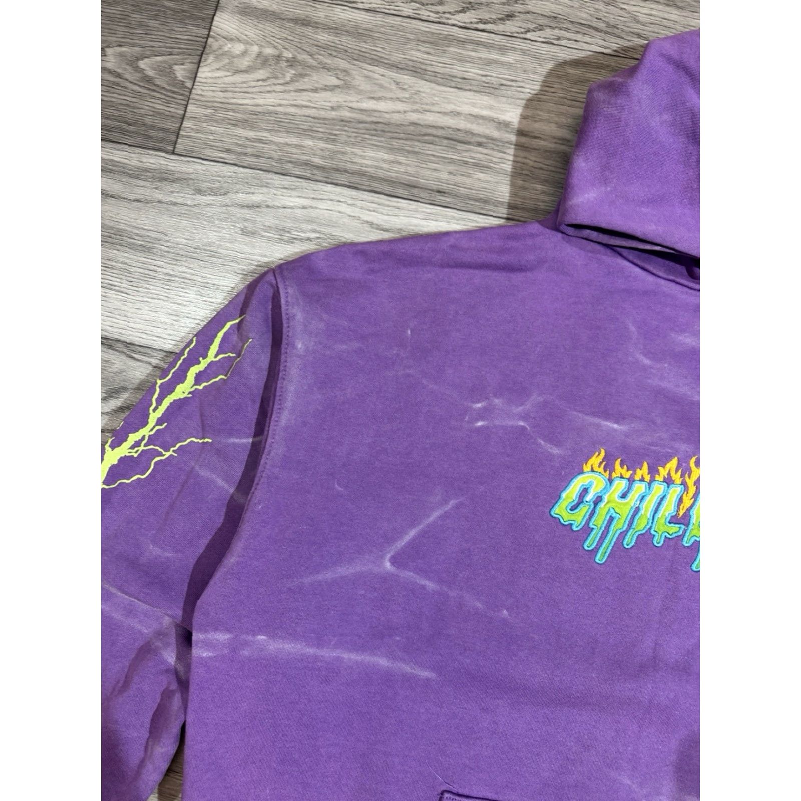 Vintage Childish TGF Bros Hoodie Mens oversized Purple Medium Slim Pullover Heavyweight TGF Bros Size US M / EU 48-50 / 2 - 7 Thumbnail