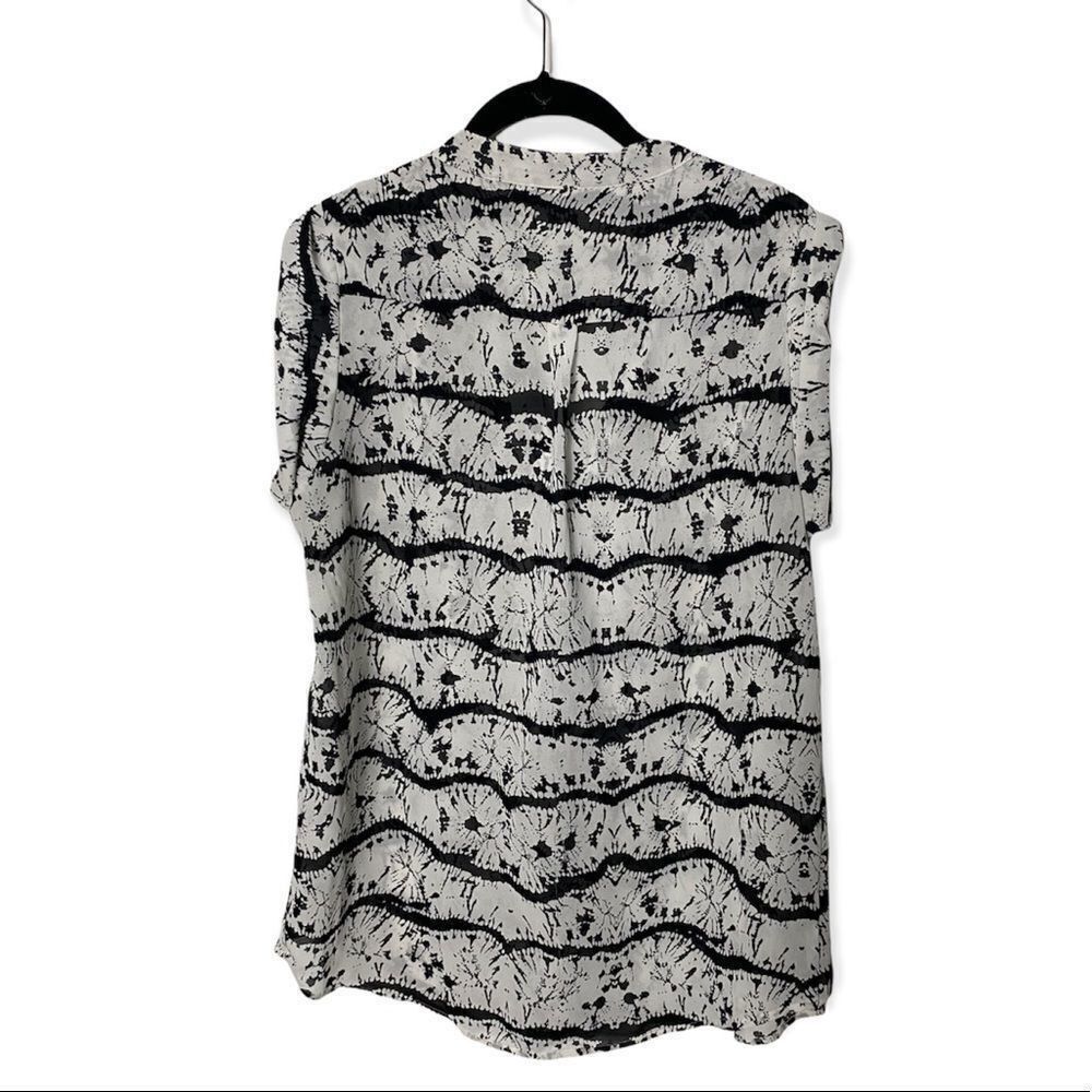 Other Antilia Femme Women’s Size L Abstract Black White Cap Sleeve Size L / US 10 / IT 46 - 3 Thumbnail