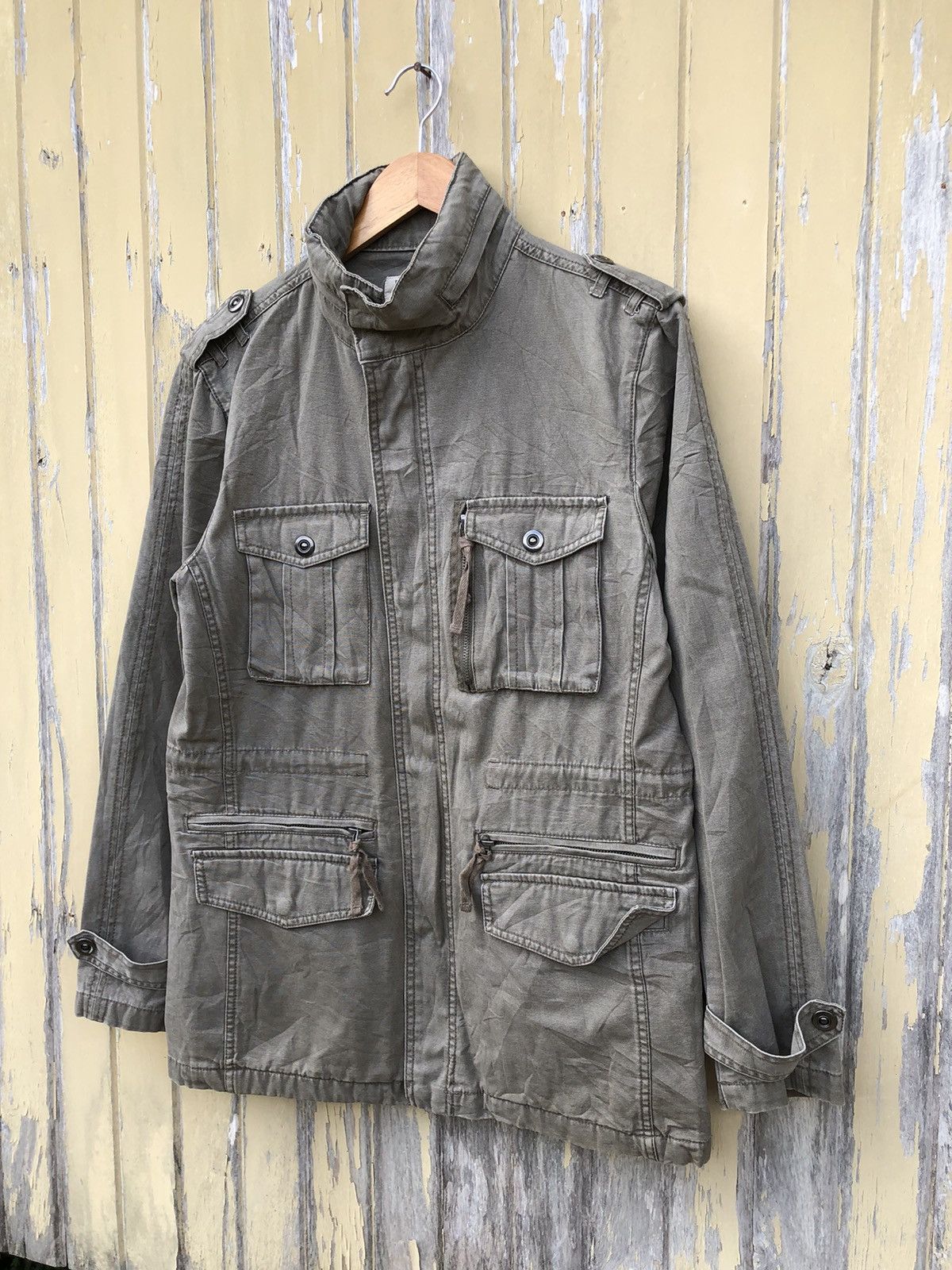 Japanese Brand Vintage Japanese Real Standard Multi Pocket Military Jacket Size US L / EU 52-54 / 3 - 3 Thumbnail