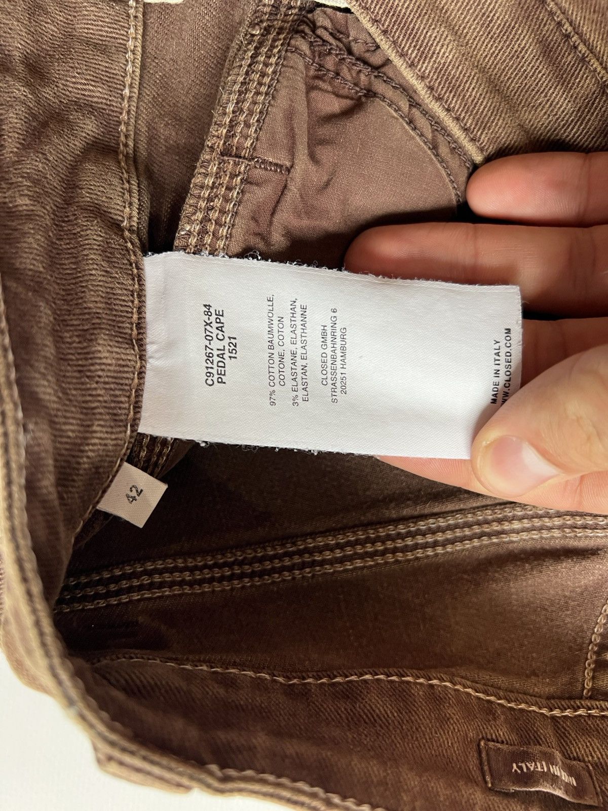 CLOSED × Marithe + Francois Girbaud Closed Brown Pants Jeans Womens Marithe Francois Girbaud Size 28" / US 6 / IT 42 - 5 Thumbnail