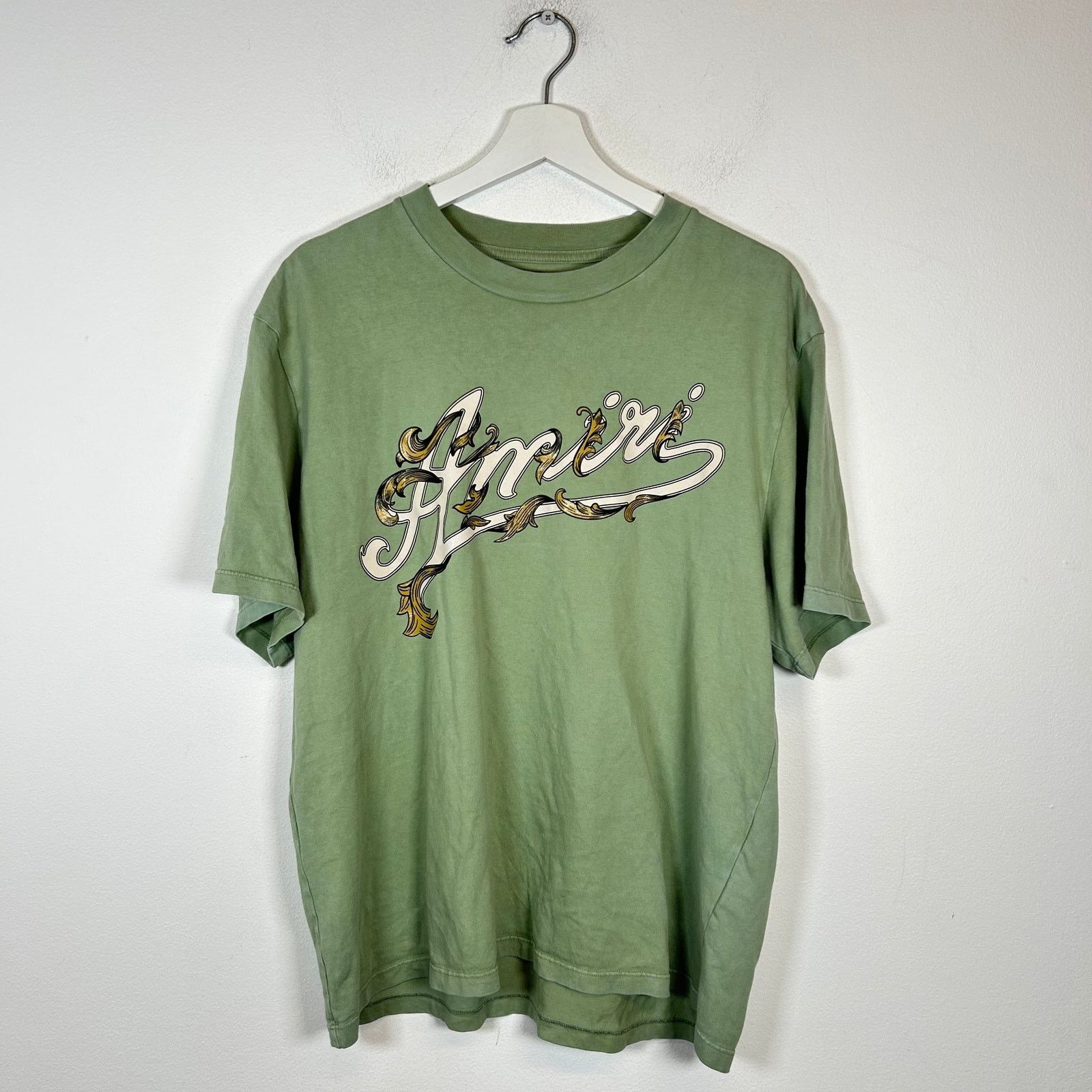 Tシャツ・カットソー AMIRI Men T-shirt Green AMJYTE1214 OLIVE Amiri AMIRI Men T-Shirts AMJYTE1214 OLIVE Green | Grailed
