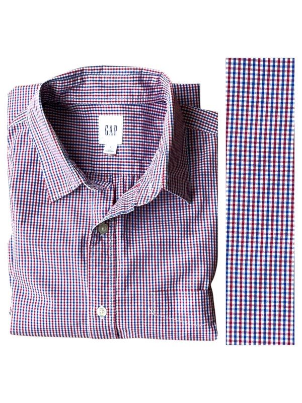 Gap GAP Men’s Large Blue Red Button Down LS Shirt EUC Clean Size US L / EU 52-54 / 3 - 1 Thumbnail