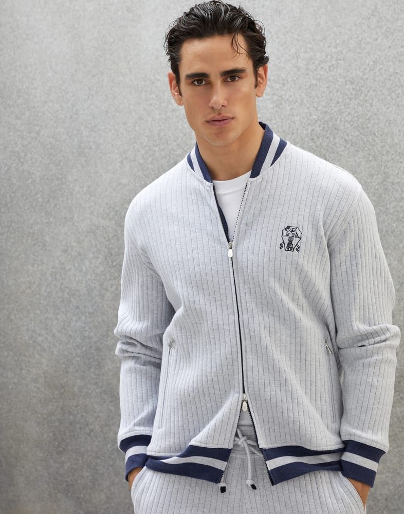 Brunello Cucinelli o1w1db10924 Cardigan Sweatshirt in Grey Size US XL / EU 56 / 4 - 1 Thumbnail