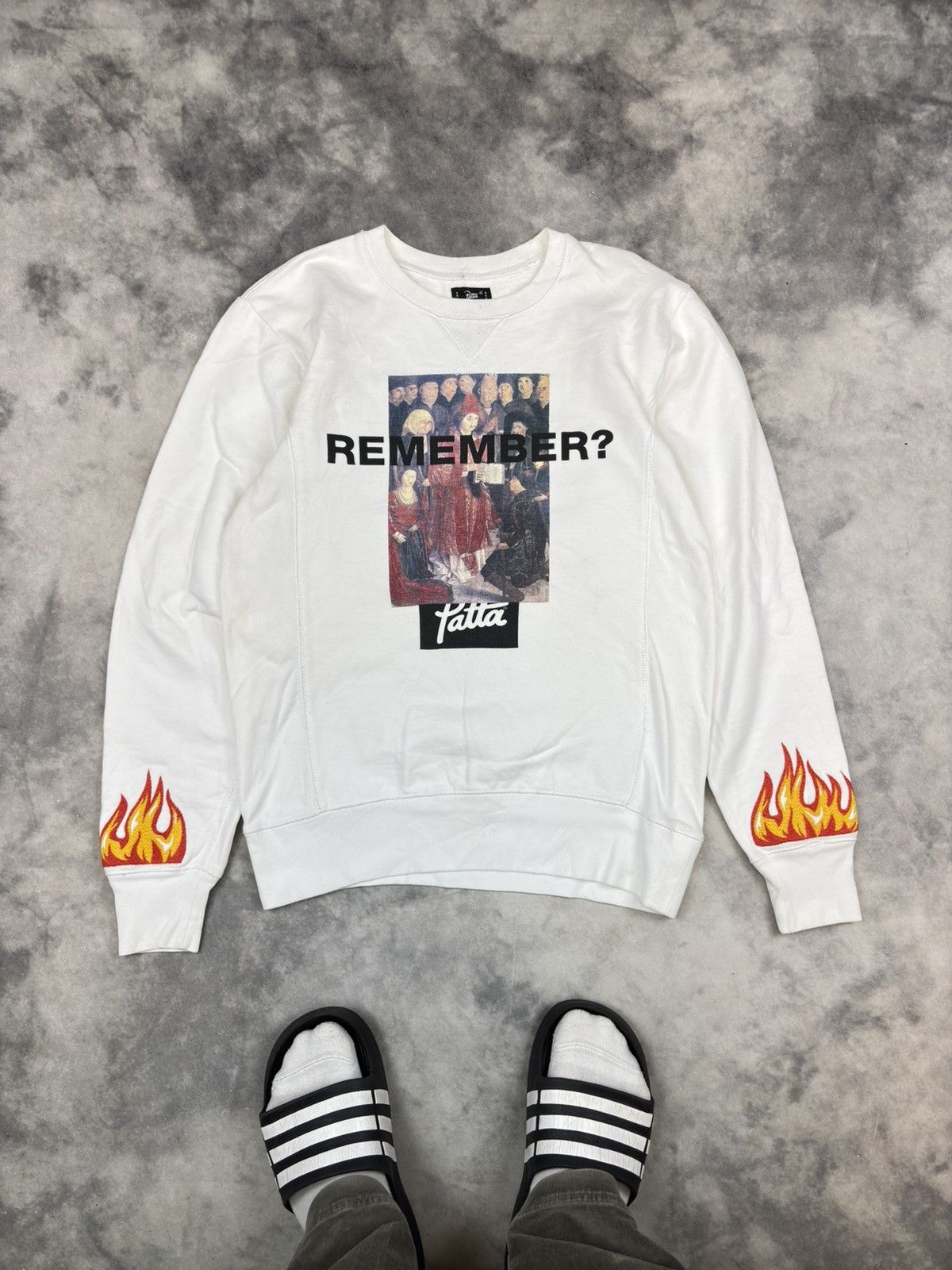 Japanese Brand Patta Remember avant garde Streetwear Sweatshirt Crewneck Size US M / EU 48-50 / 2 - 1 Thumbnail