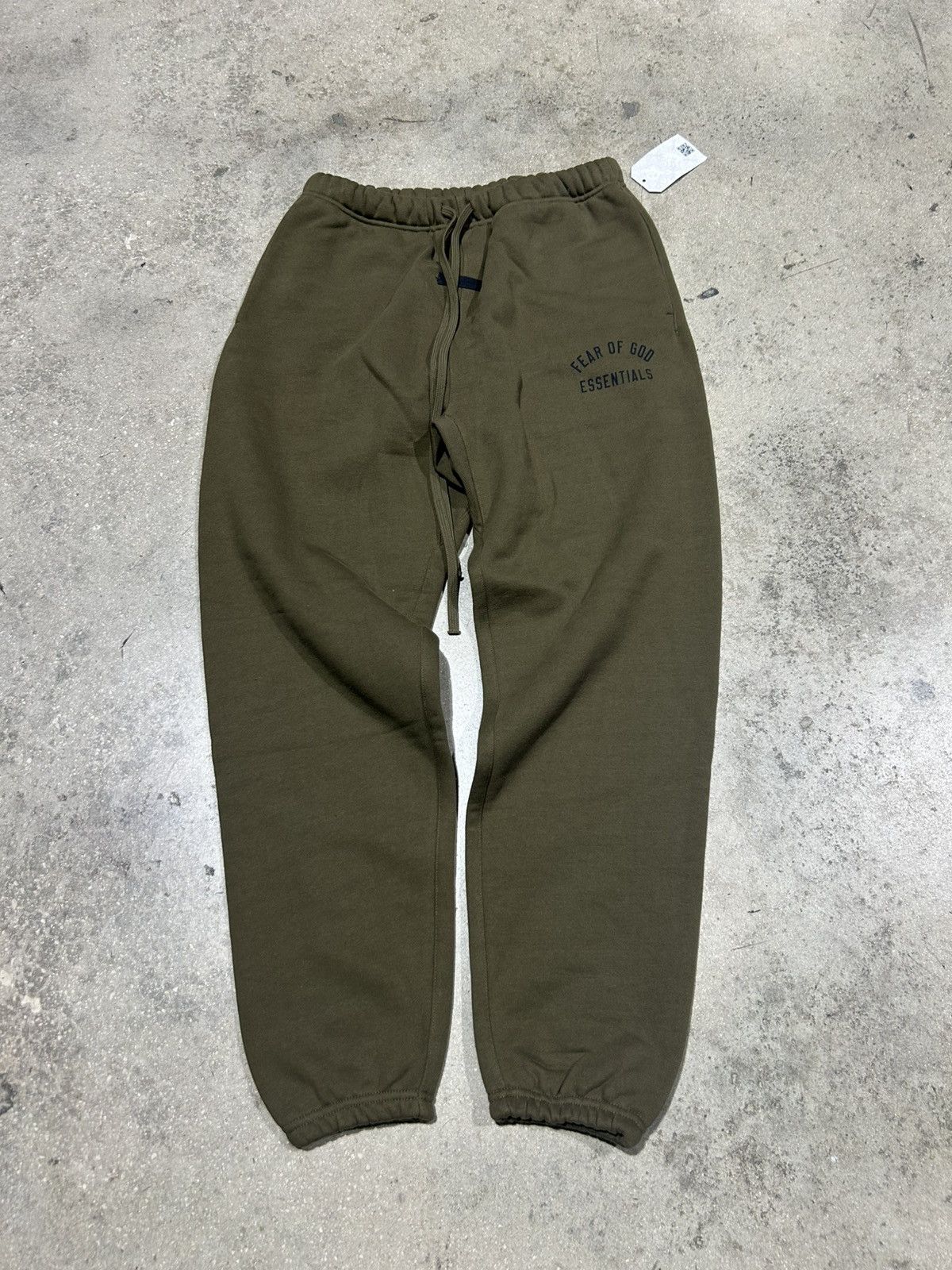 fear Of God Essentials olive sweatpants