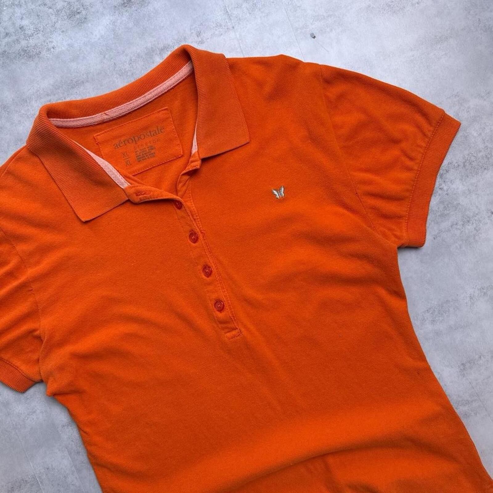 Aeropostale Y2K Aeropostale Orange 00s Polo shirt Size XL / US 12-14 / IT 48-50 - 4 Thumbnail